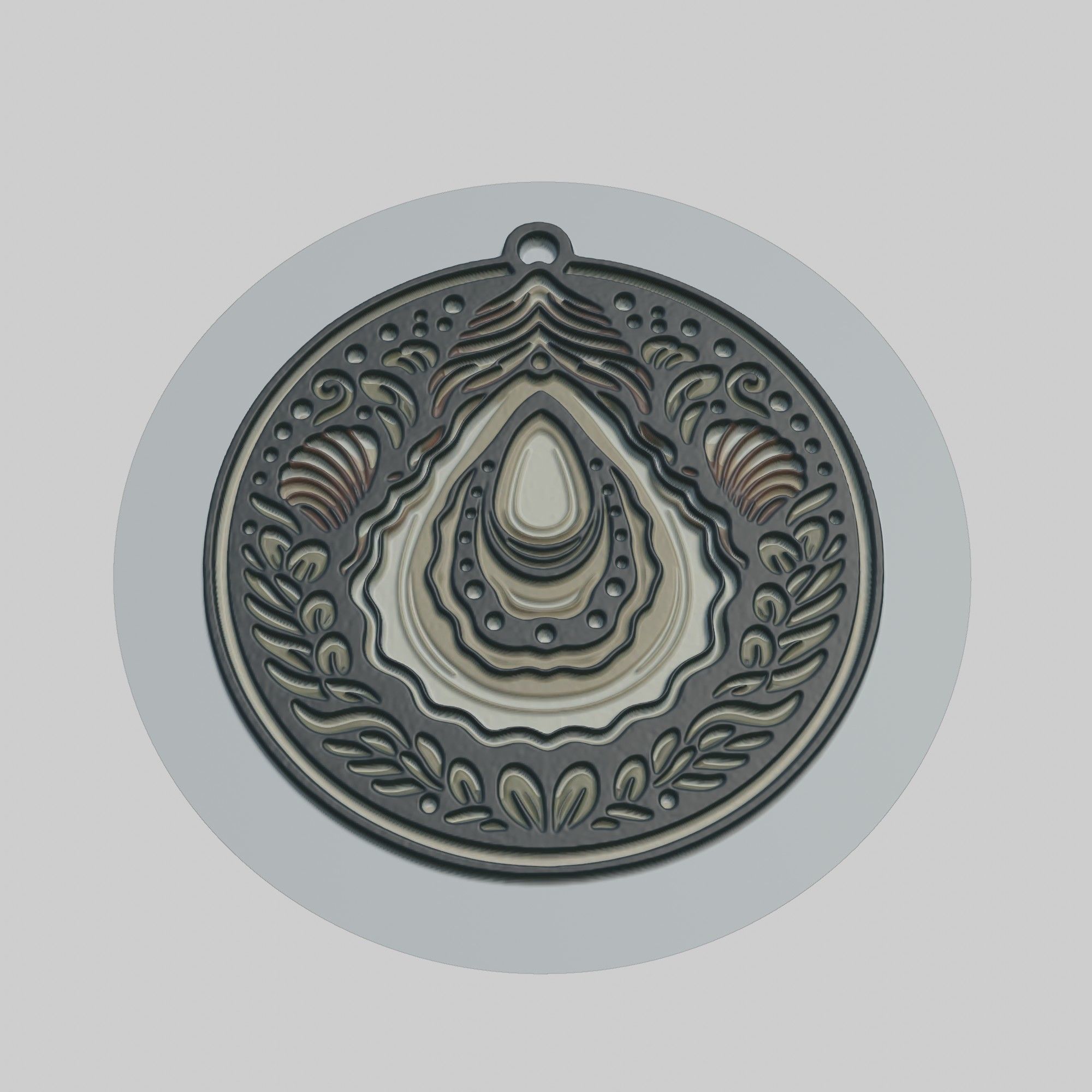 Oyster Animal 3D print model_1