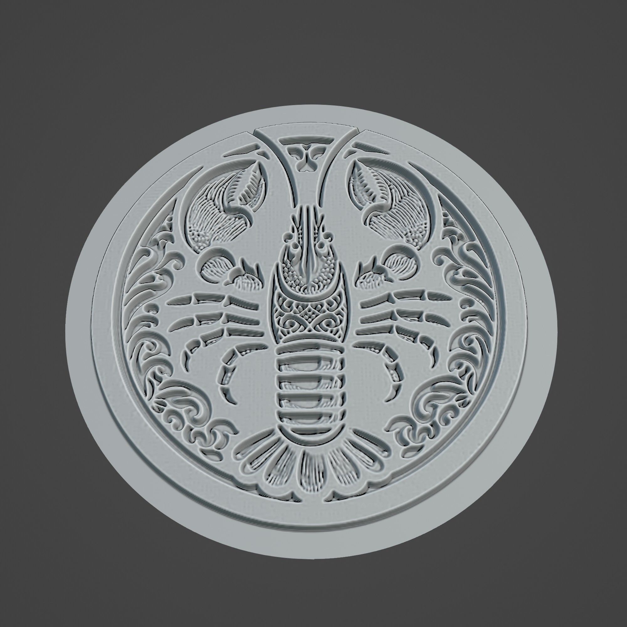 Lobster Animal 3D print model_3