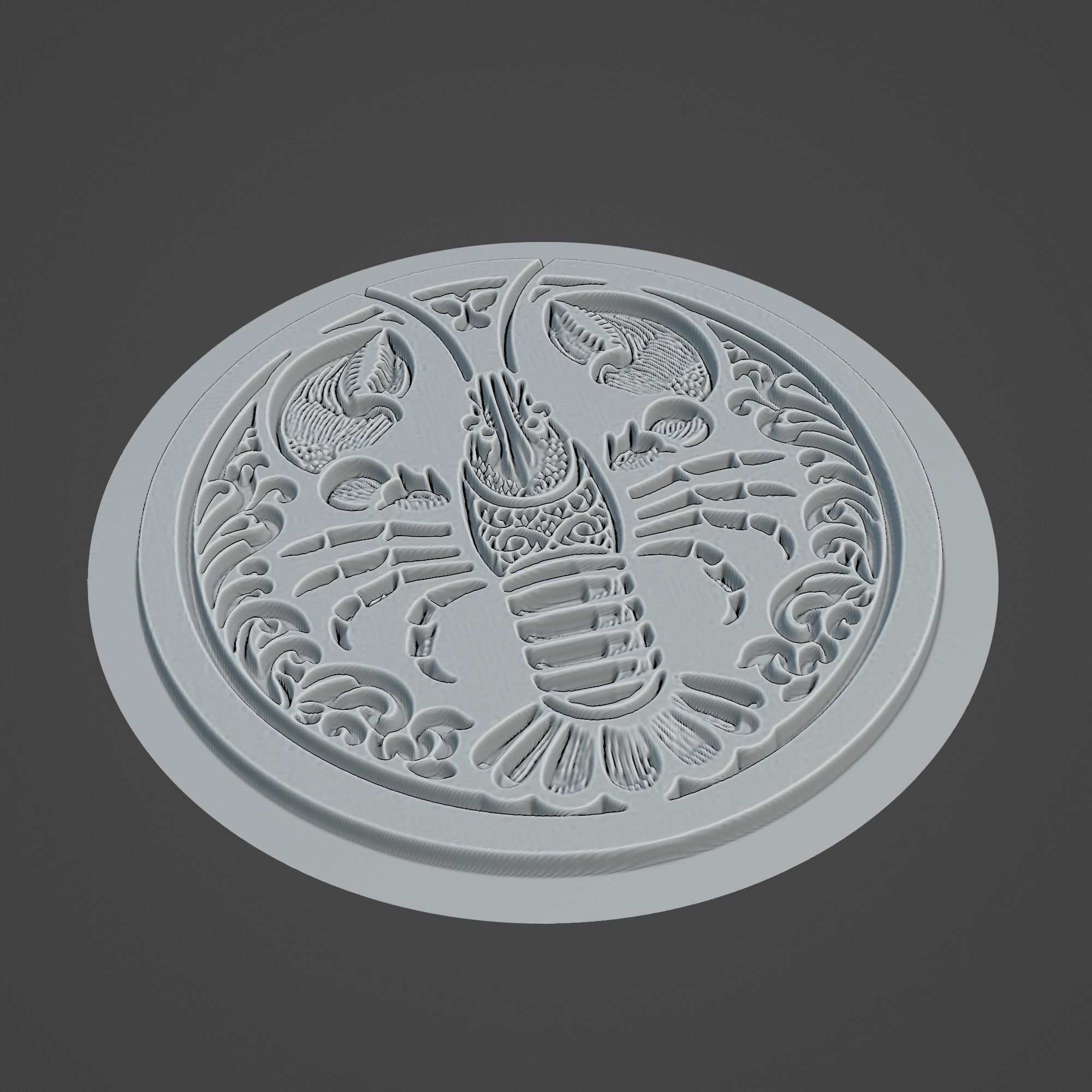 Lobster Animal 3D print model_2