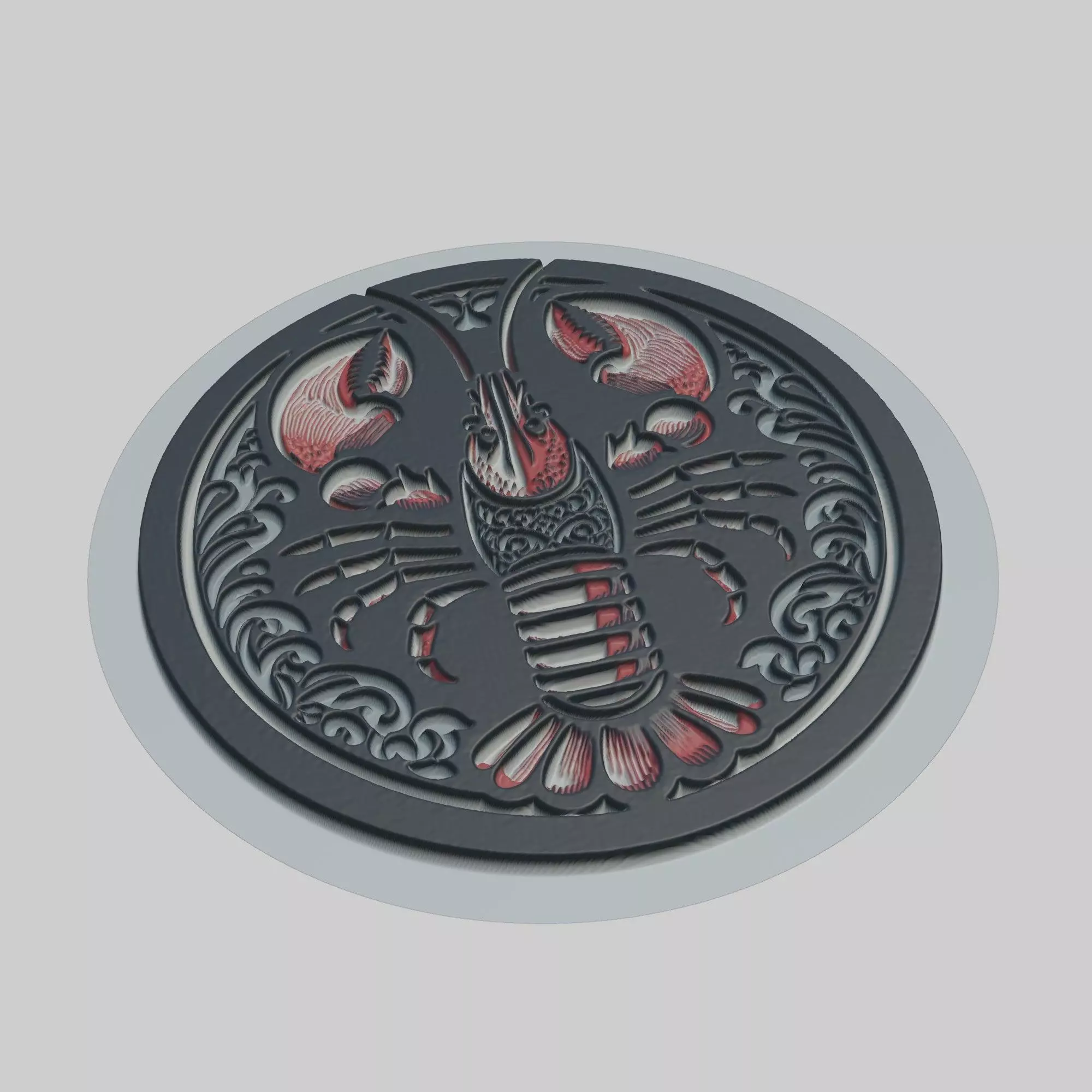 Lobster Animal 3D print model_0