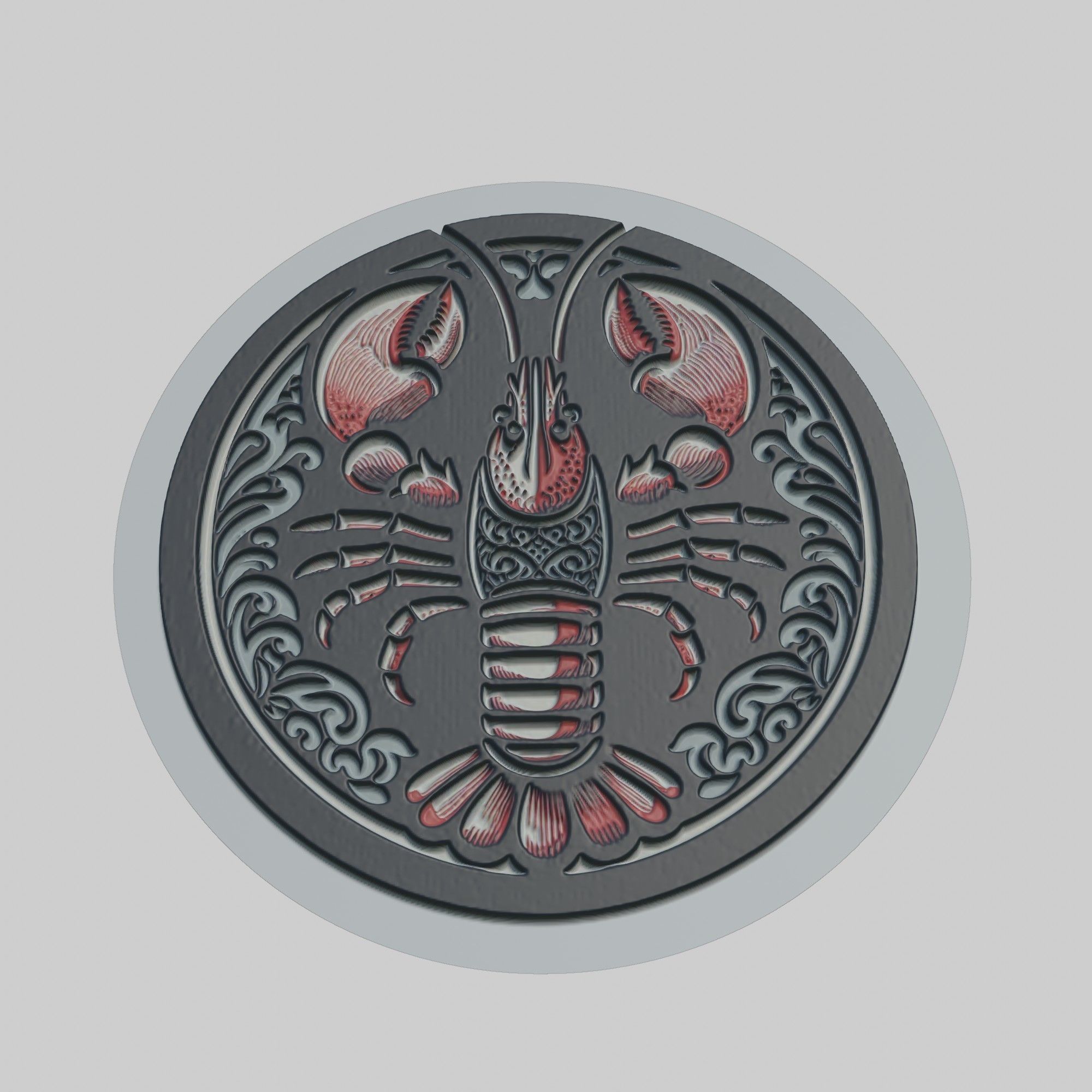 Lobster Animal 3D print model_1