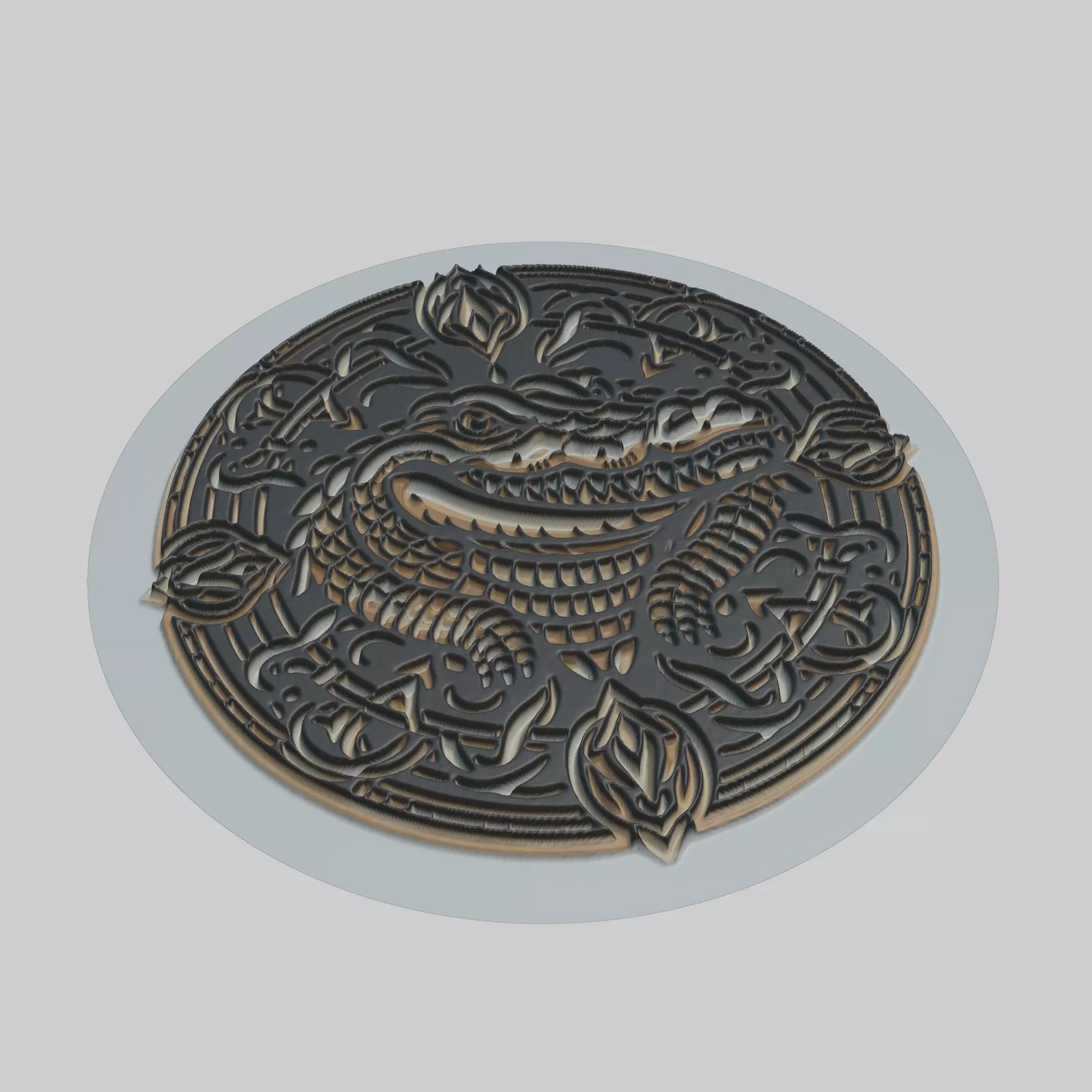 Crocodile Animal 3D print model_0