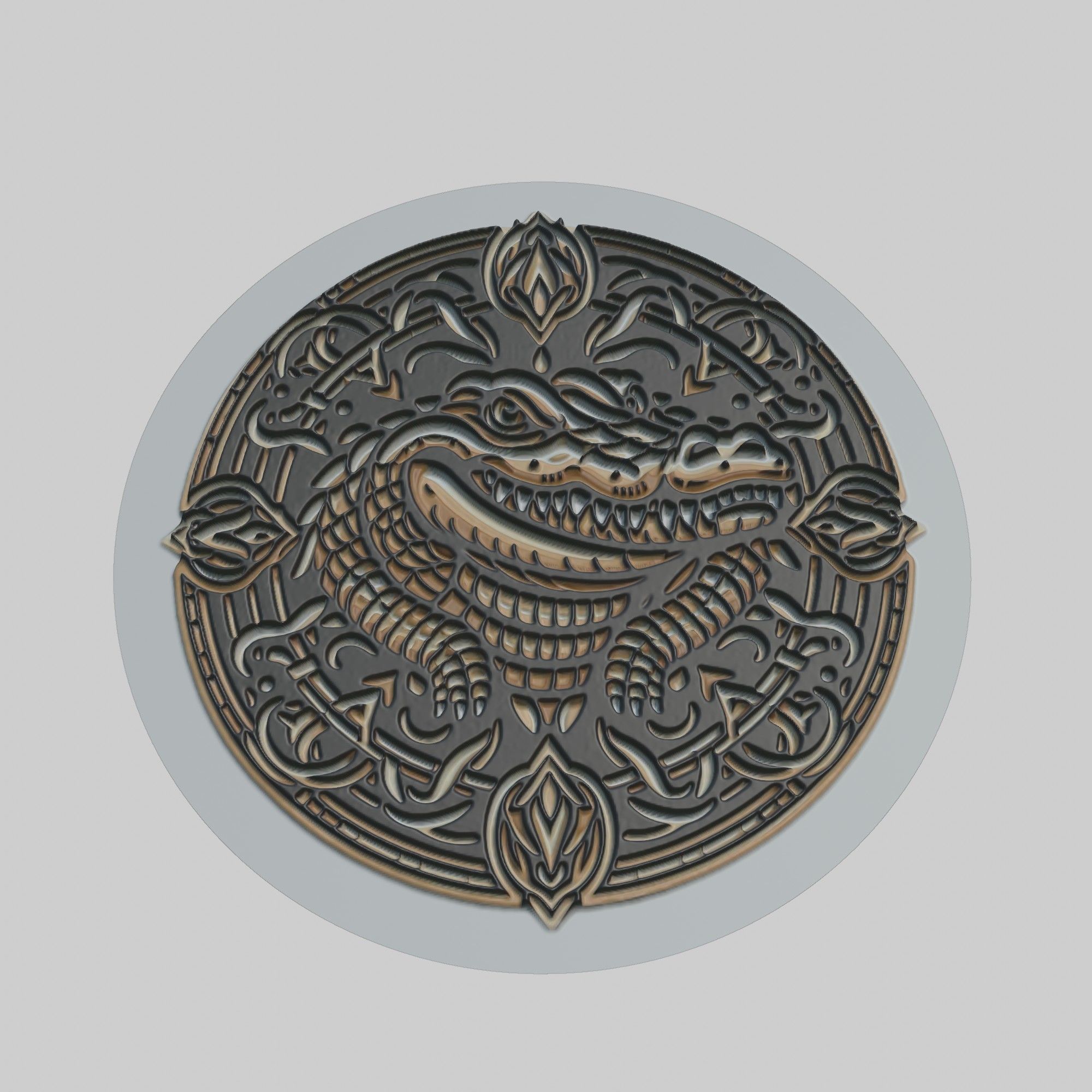 Crocodile Animal 3D print model_1