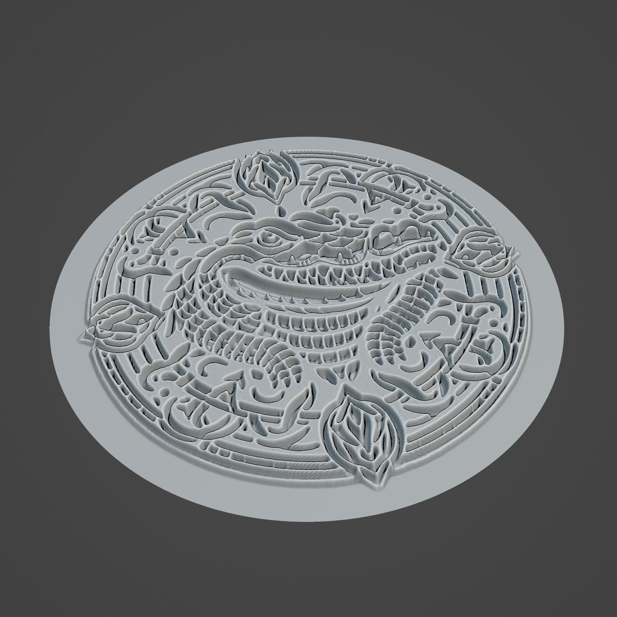 Crocodile Animal 3D print model_2