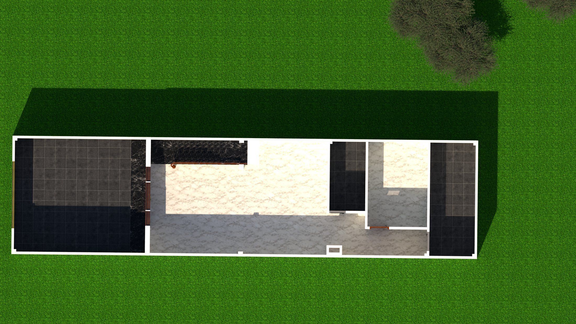 2-storey townhouse 3D model_9