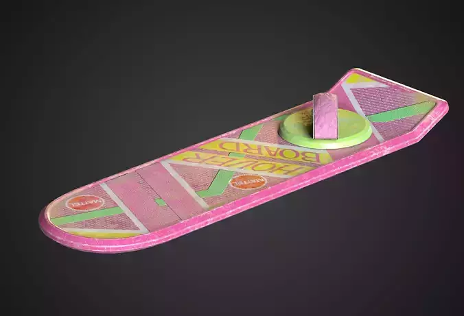 Back To The Future Hoverboard Low-poly 3D model