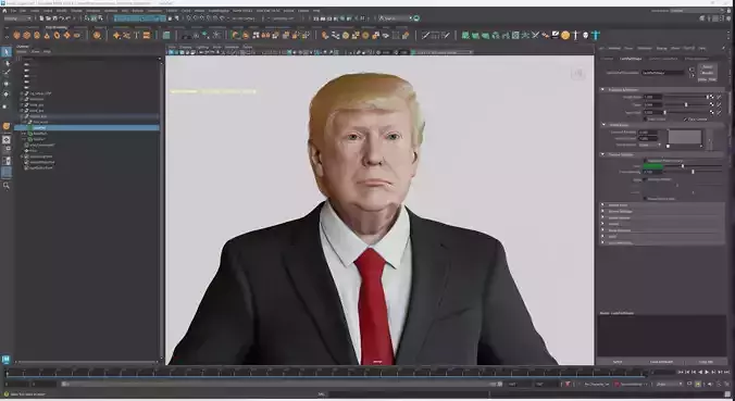 Metahuman Trump Maya Version 3D model