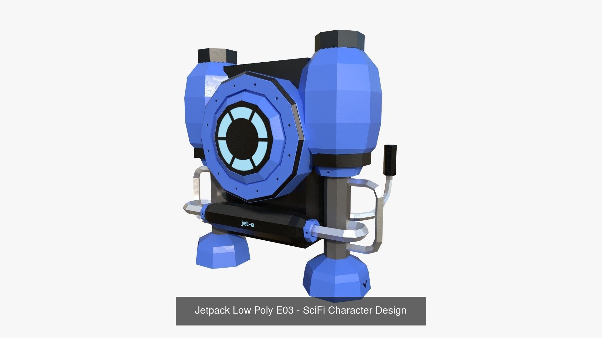 05 Jetpack Low Poly E Collection - SciFi Character Design _3
