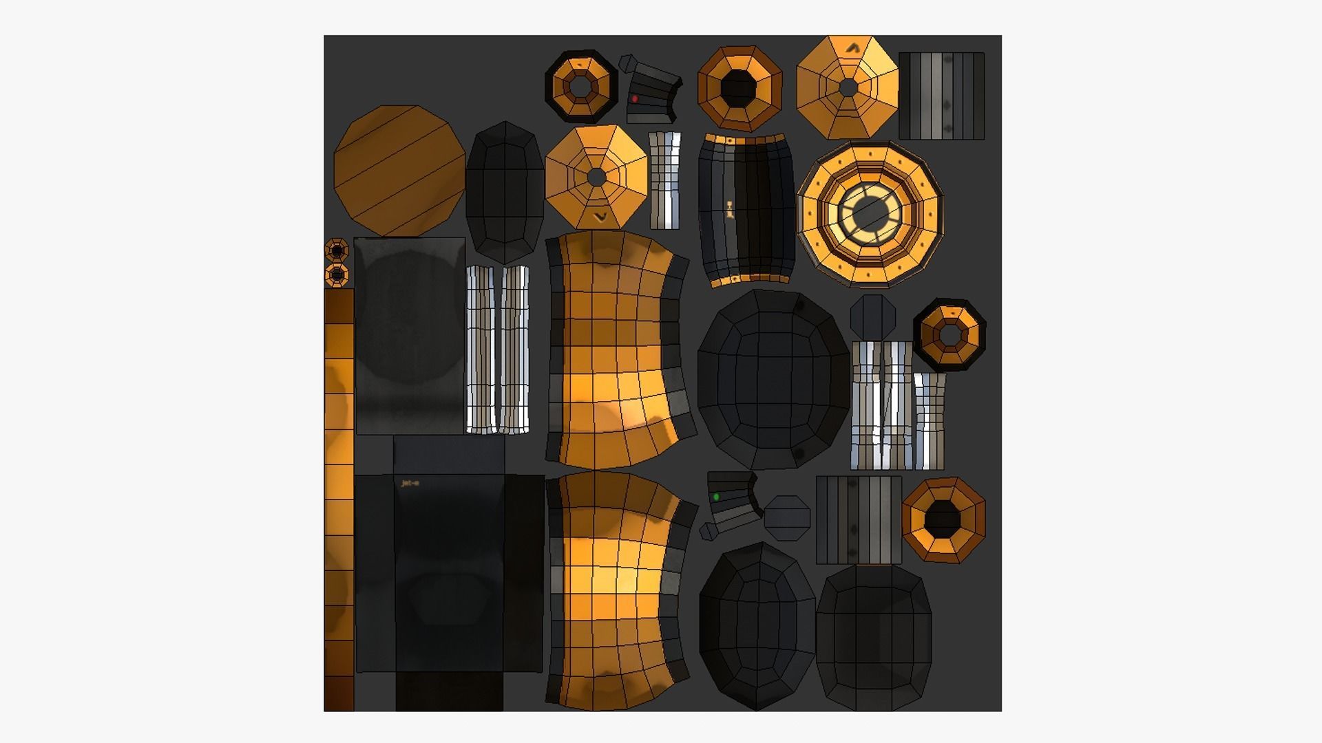 05 Jetpack Low Poly E Collection - SciFi Character Design _40