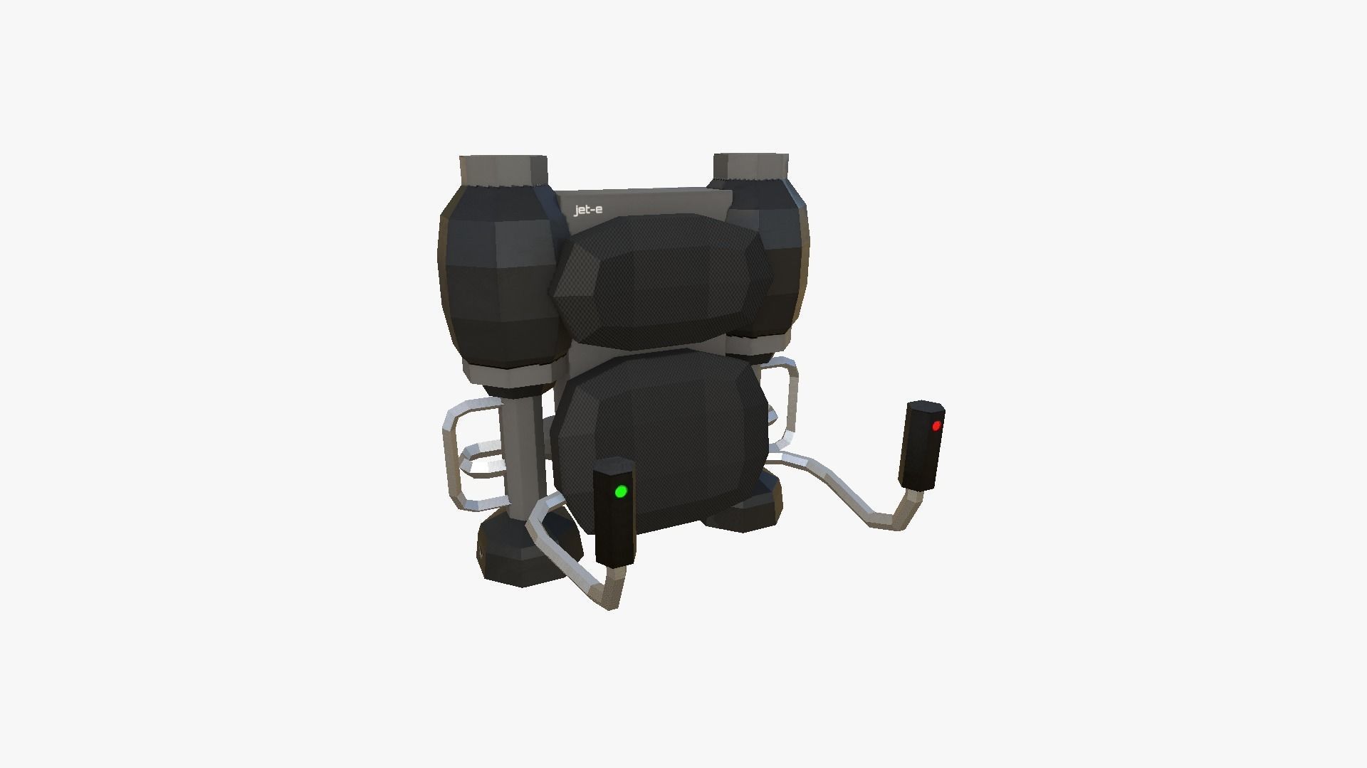 05 Jetpack Low Poly E Collection - SciFi Character Design _16