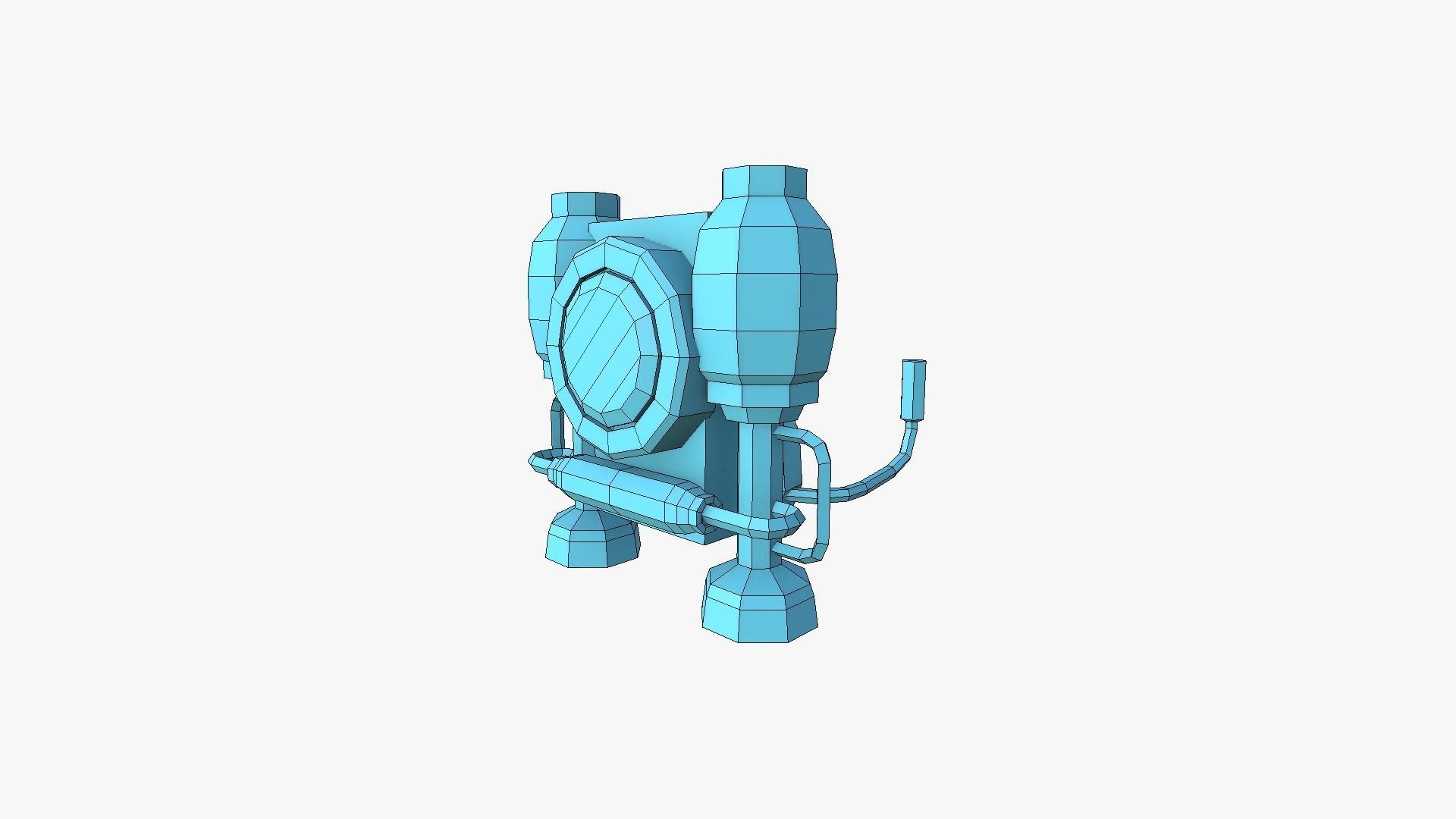 05 Jetpack Low Poly E Collection - SciFi Character Design _12