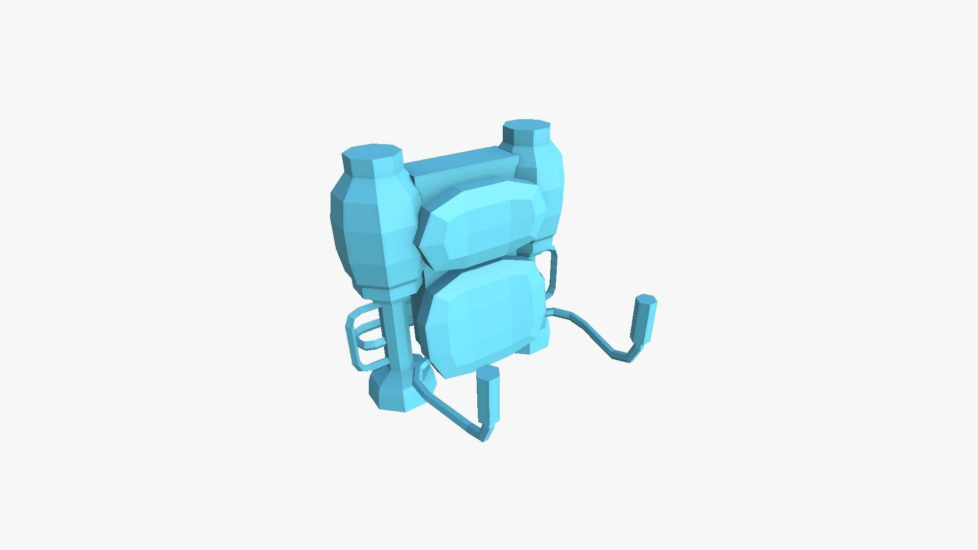 05 Jetpack Low Poly E Collection - SciFi Character Design _7