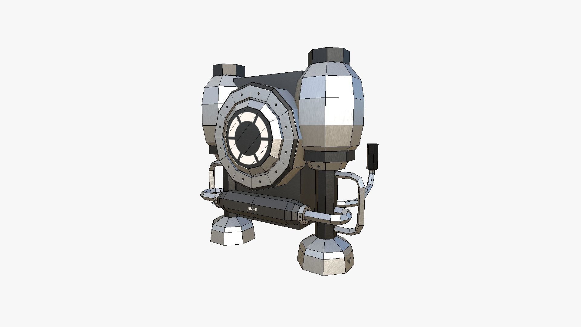 05 Jetpack Low Poly E Collection - SciFi Character Design _39