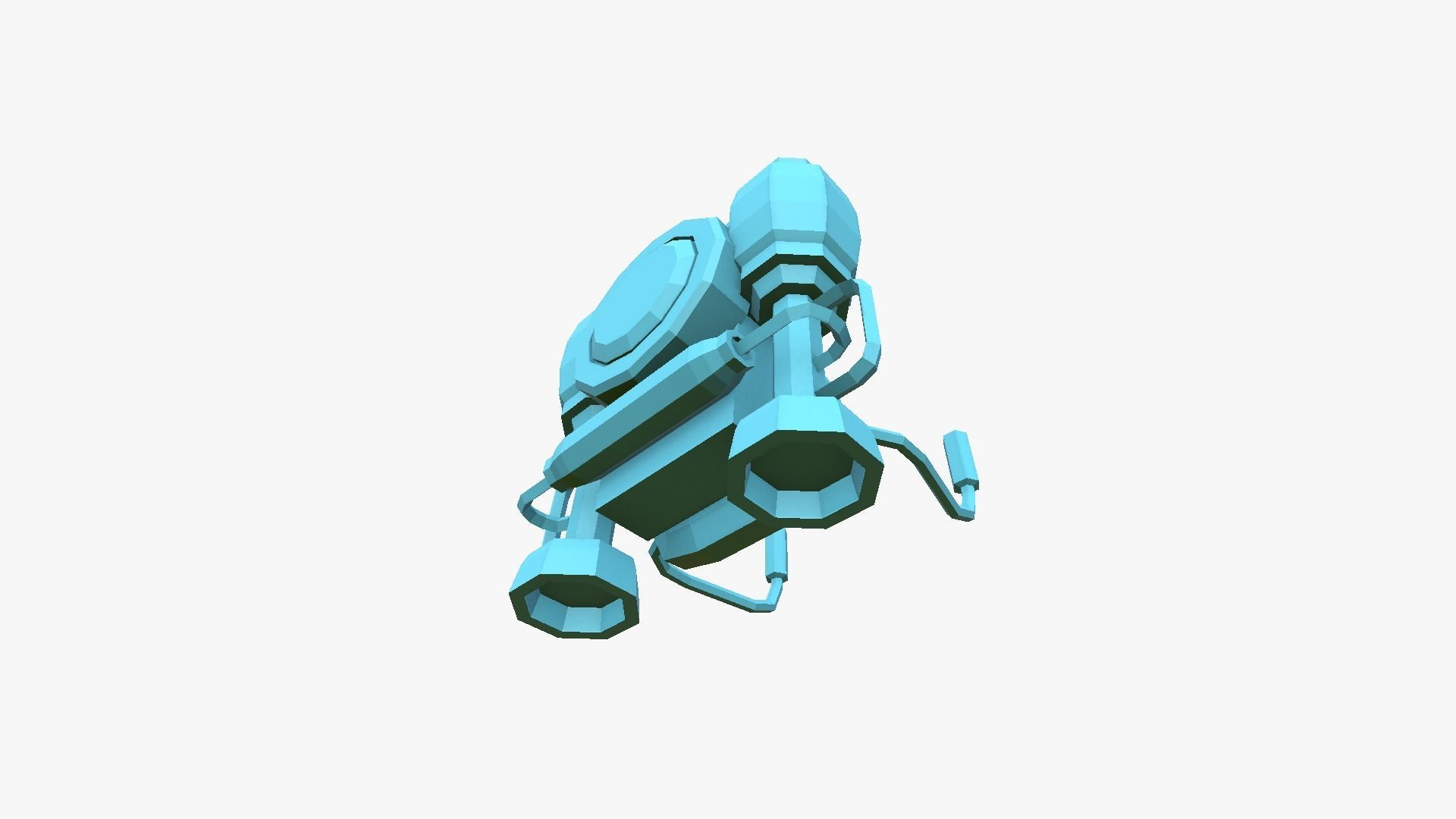 05 Jetpack Low Poly E Collection - SciFi Character Design _6