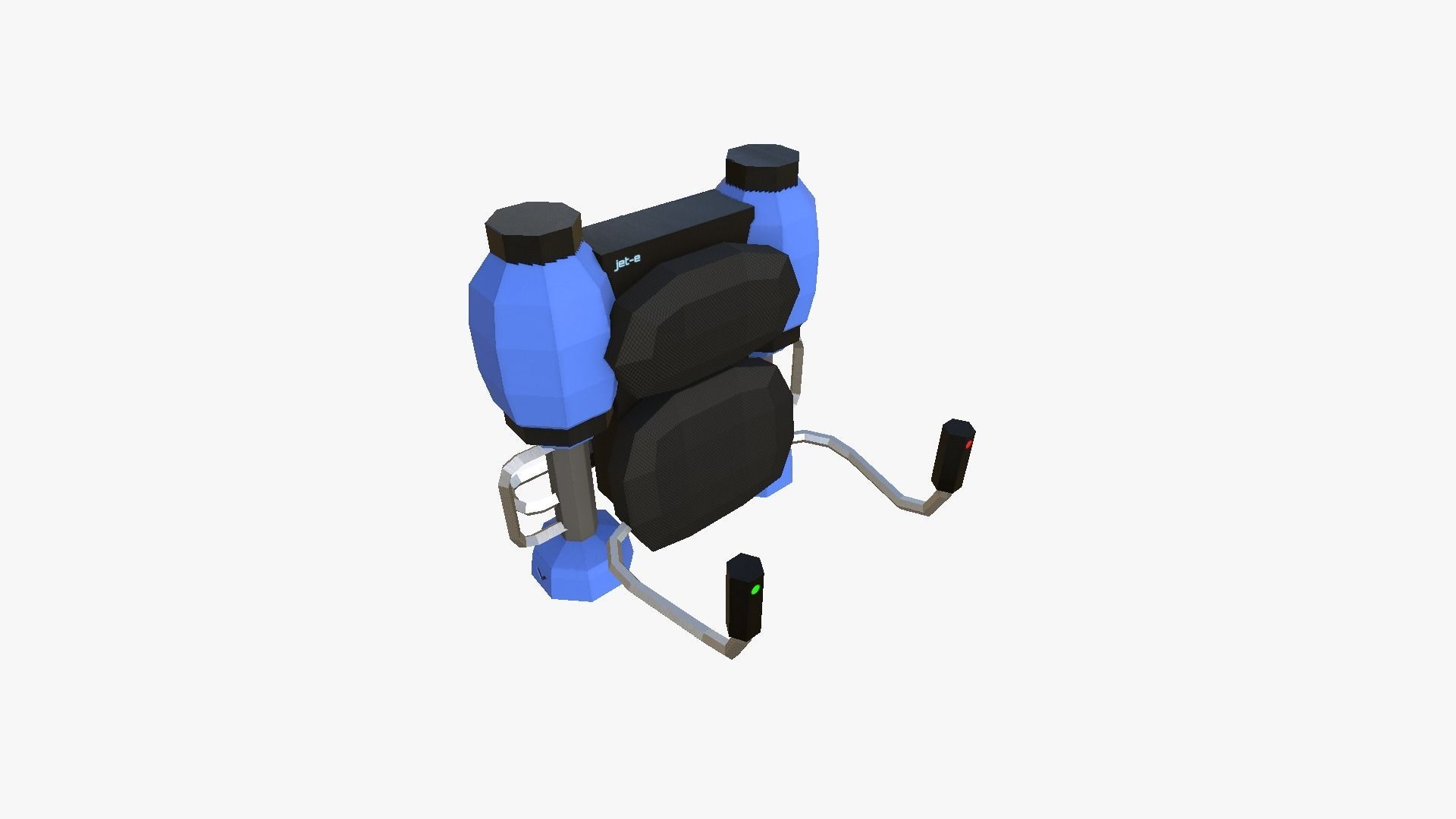 05 Jetpack Low Poly E Collection - SciFi Character Design _27