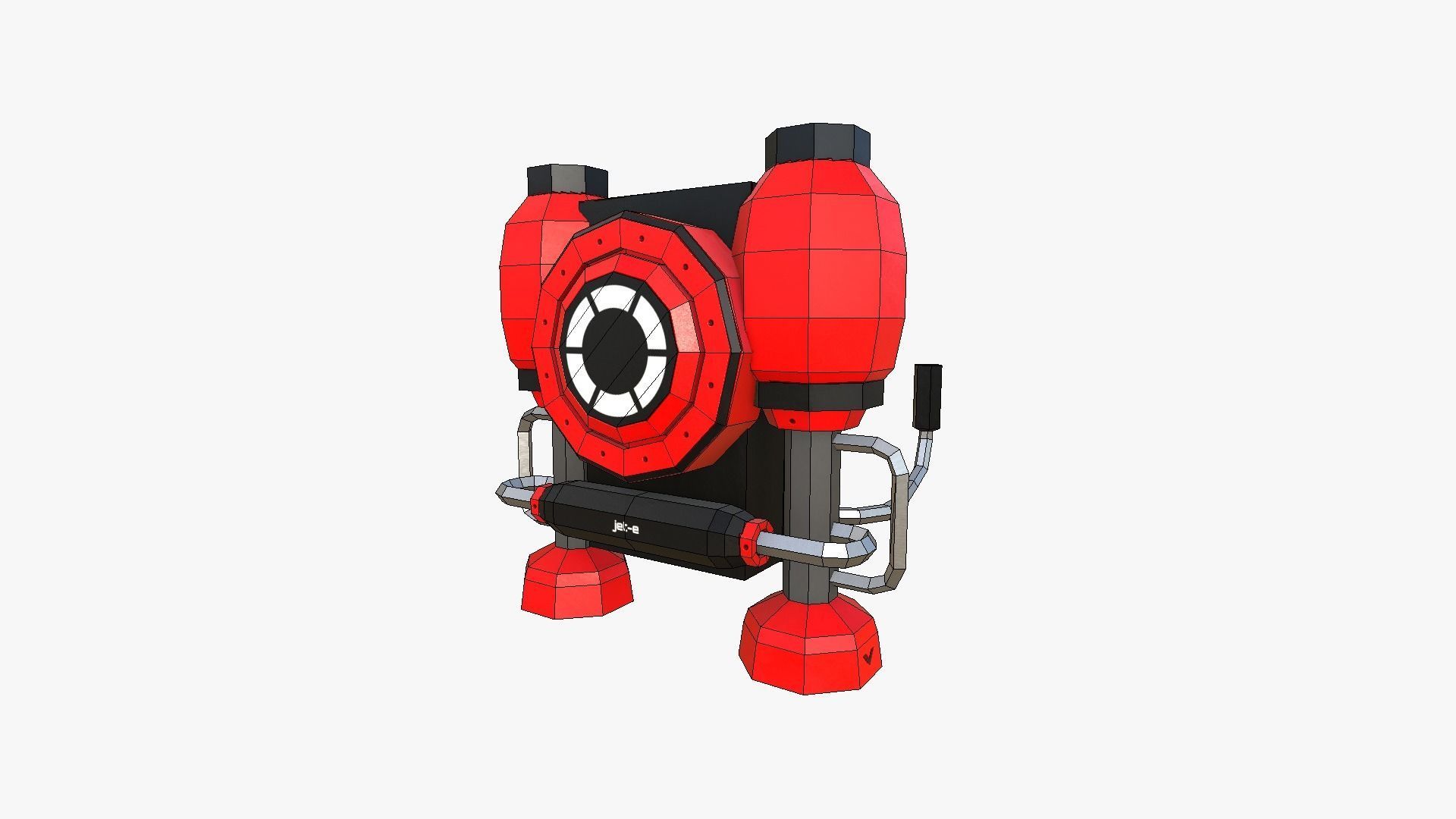 05 Jetpack Low Poly E Collection - SciFi Character Design _25