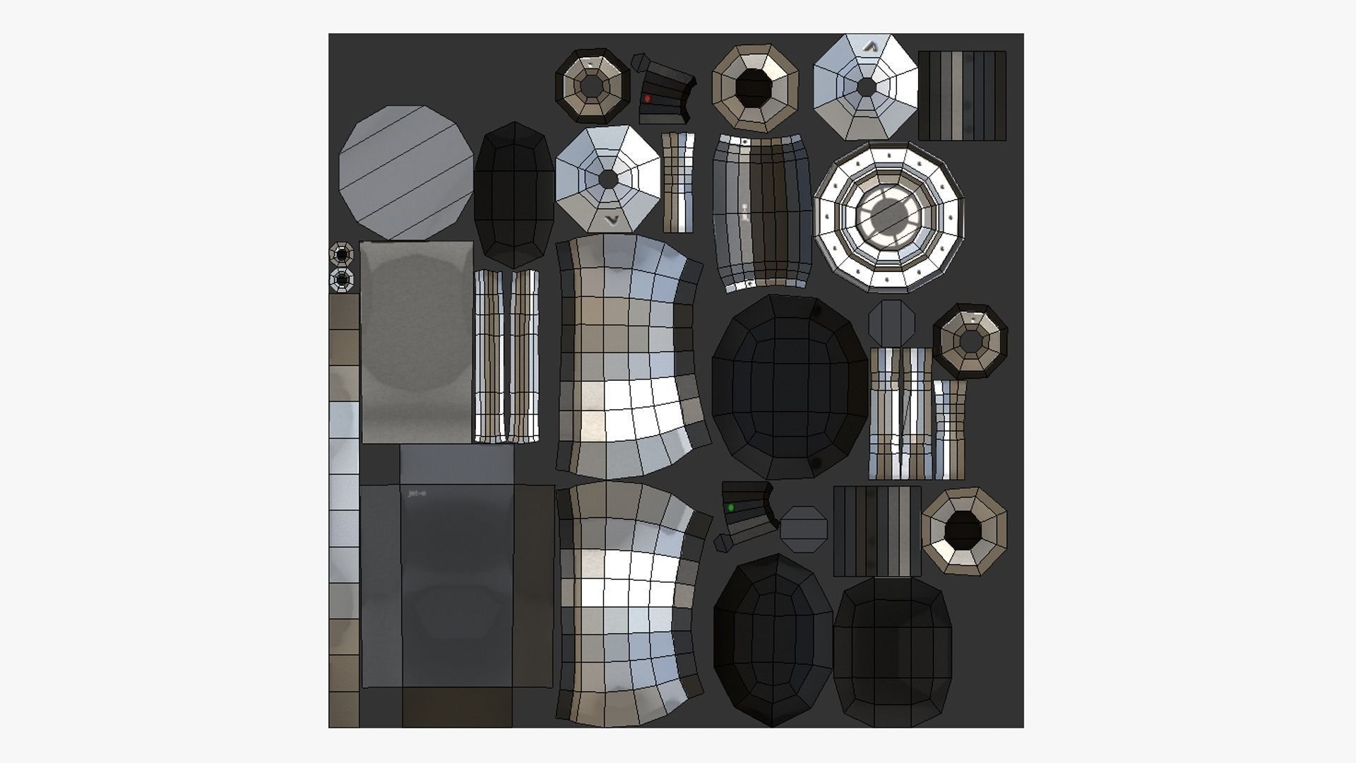 05 Jetpack Low Poly E Collection - SciFi Character Design _24