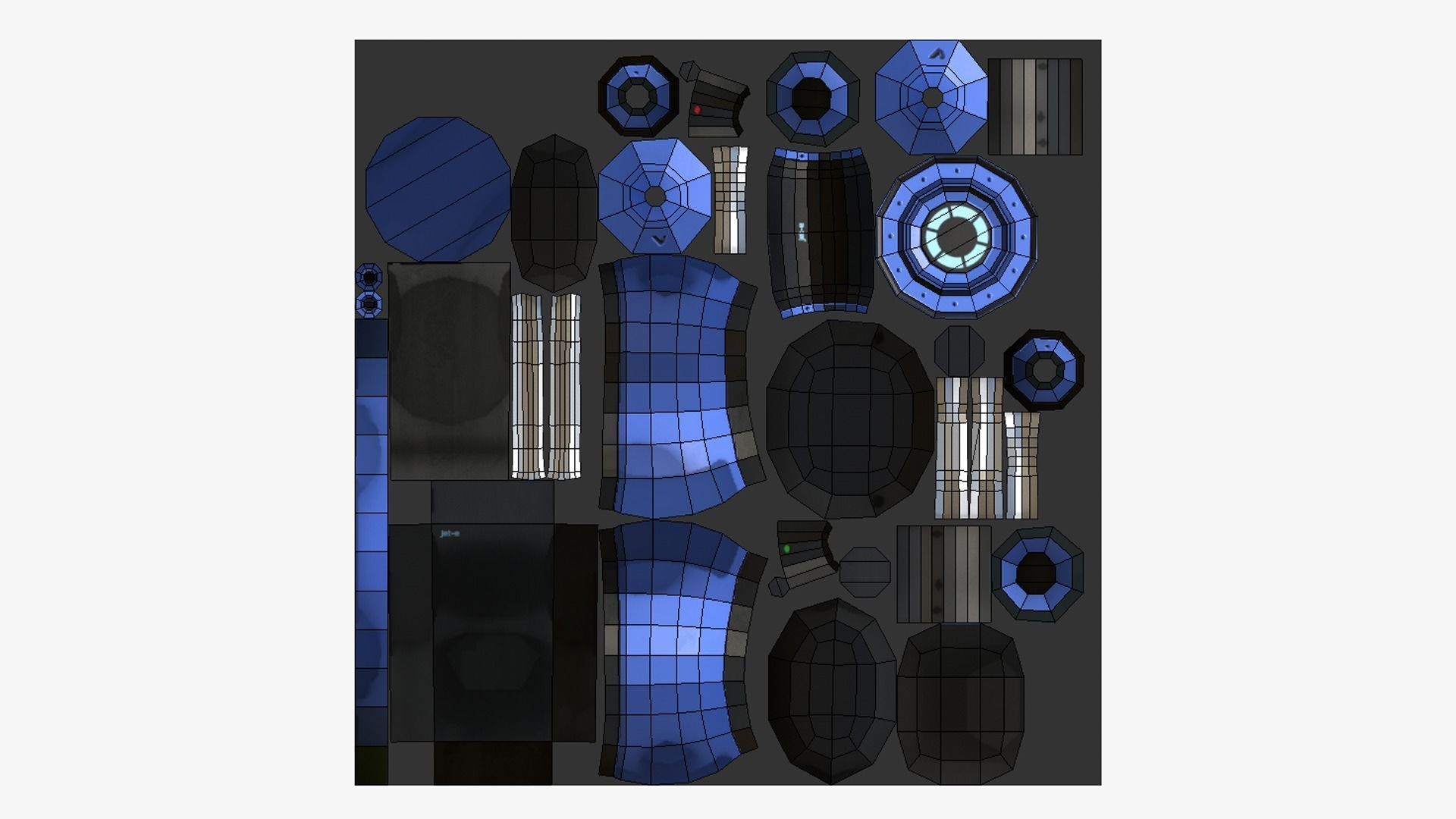 05 Jetpack Low Poly E Collection - SciFi Character Design _26