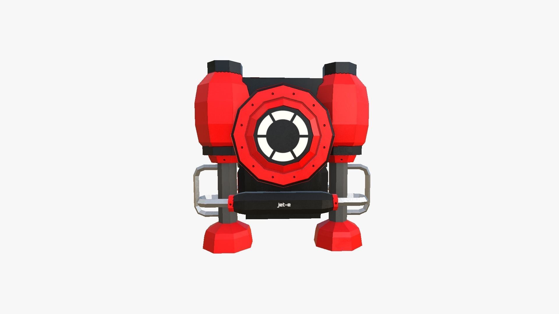 05 Jetpack Low Poly E Collection - SciFi Character Design _33