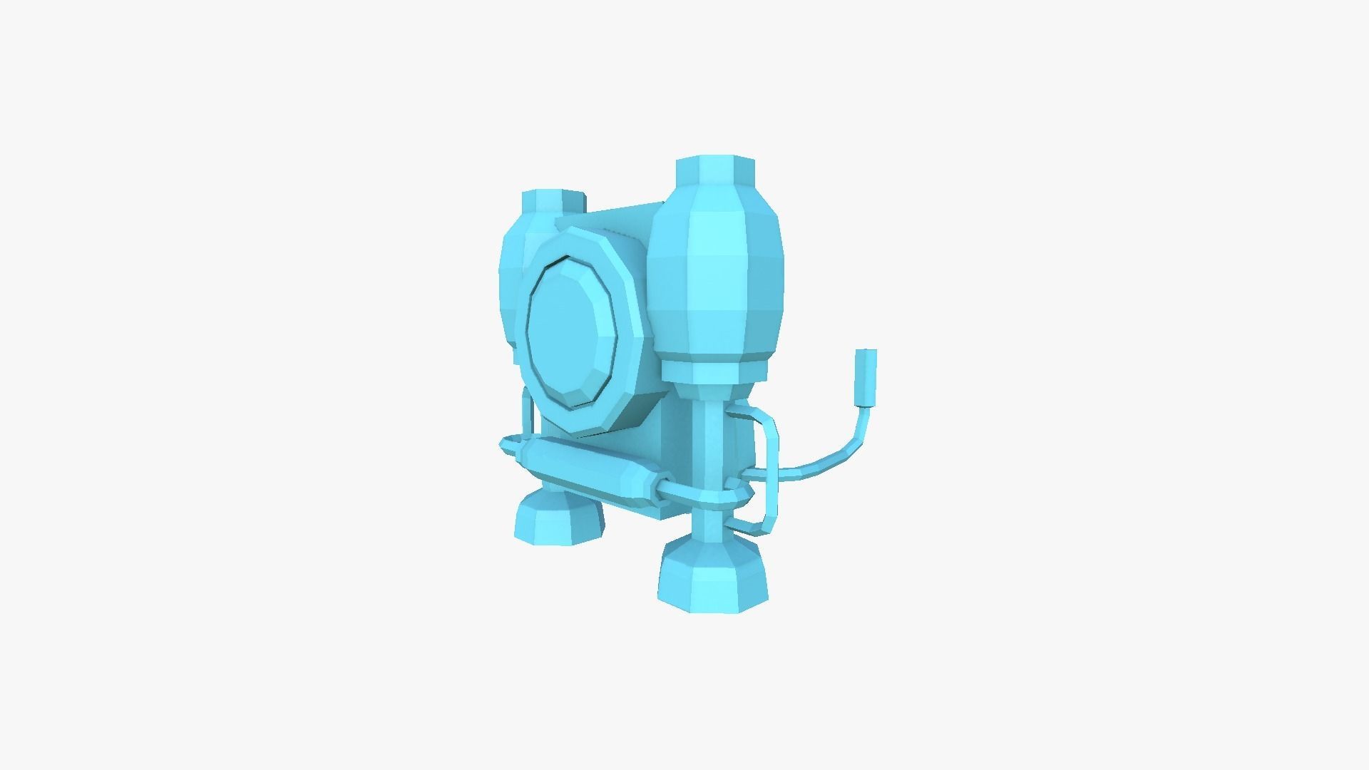 05 Jetpack Low Poly E Collection - SciFi Character Design _8
