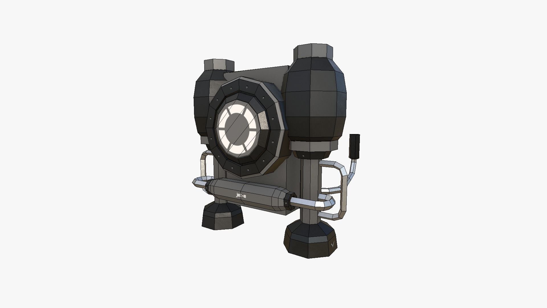 05 Jetpack Low Poly E Collection - SciFi Character Design _18