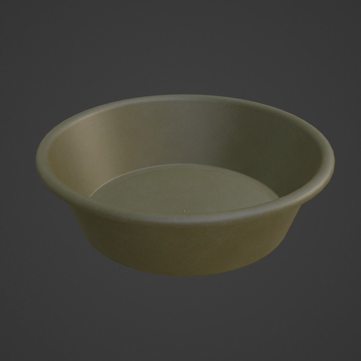 Simple Plastic Wash Basin B 02 Low-poly 3D model_6