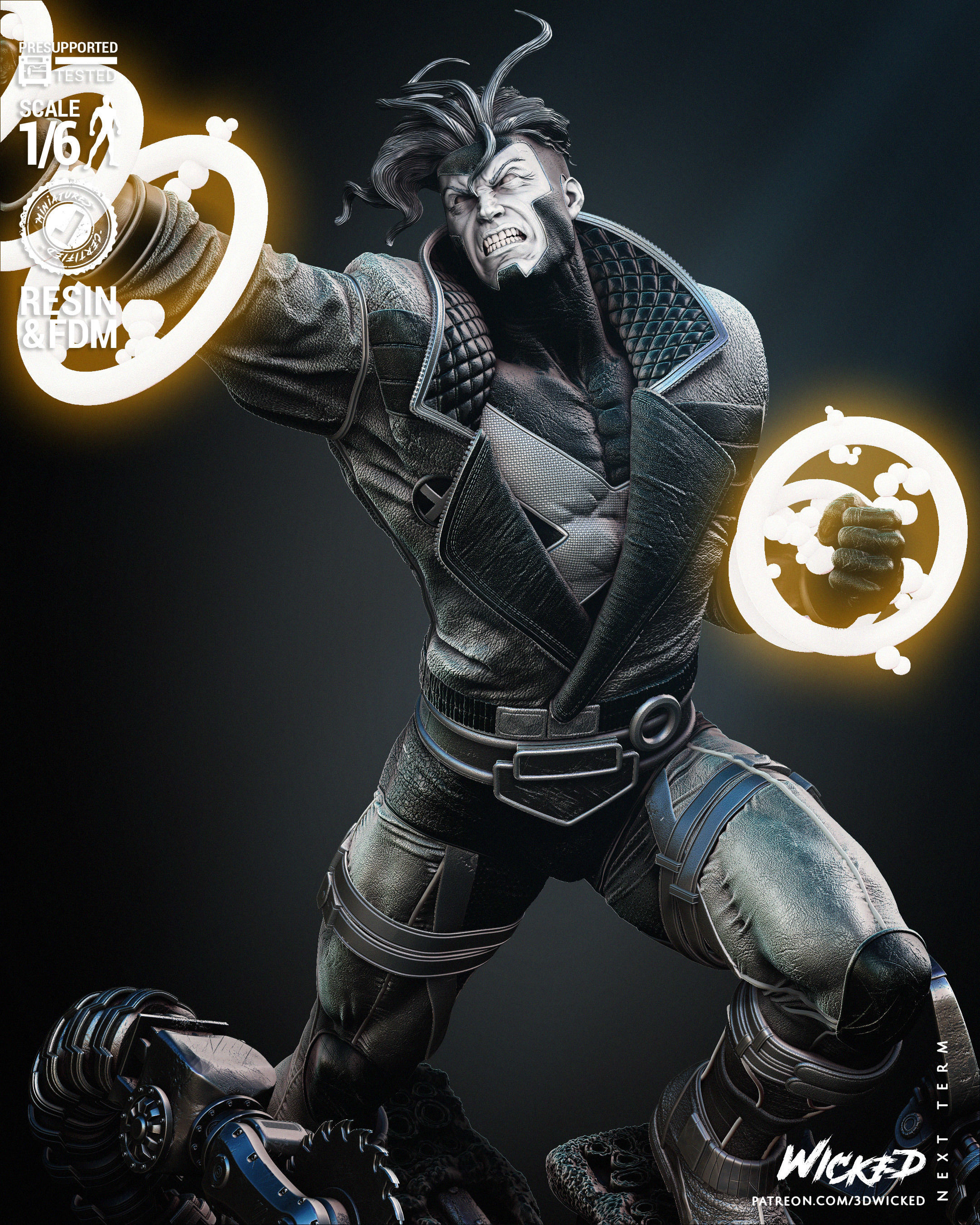 Wicked Marvel Havok Sculpture  3D print model_26