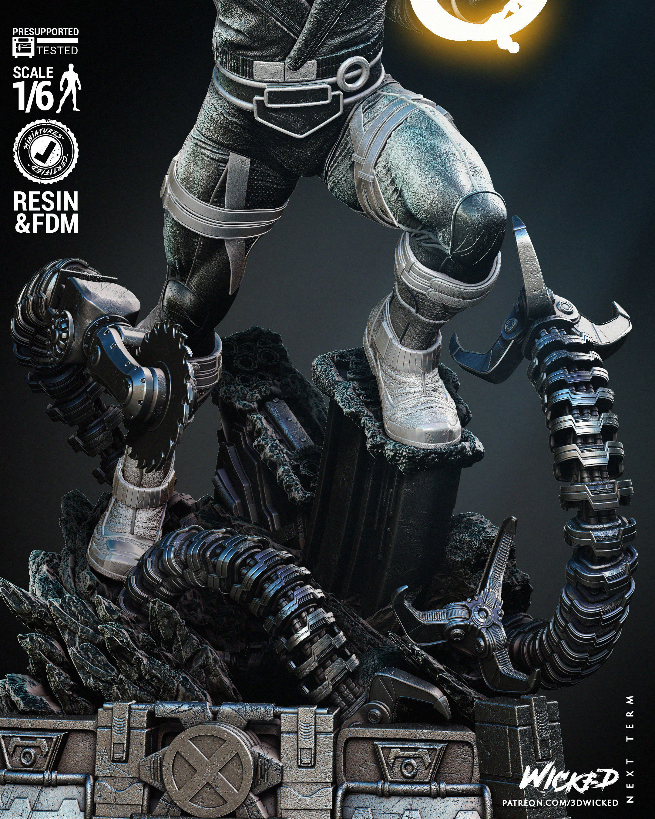 Wicked Marvel Havok Sculpture  3D print model_17