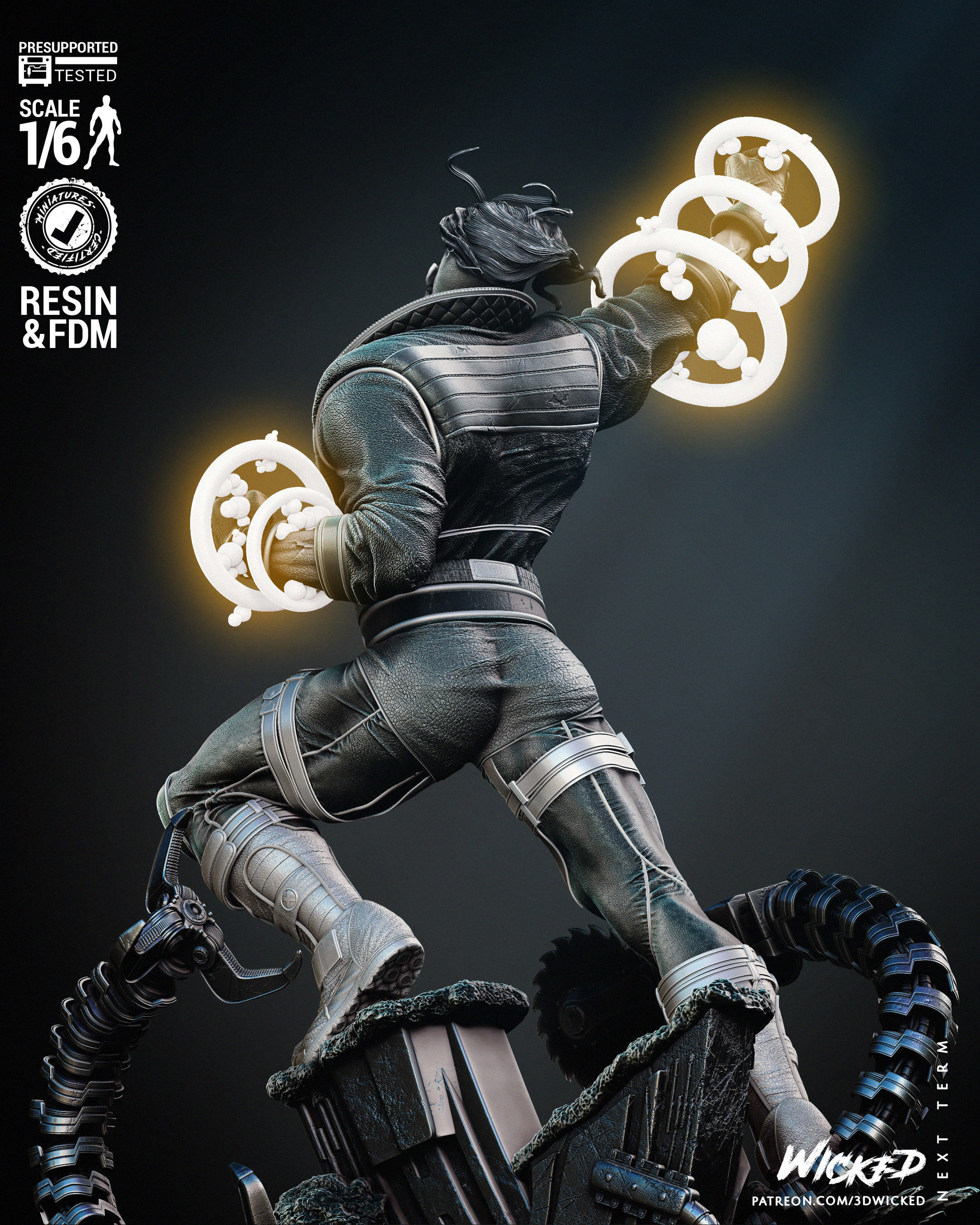 Wicked Marvel Havok Sculpture  3D print model_23