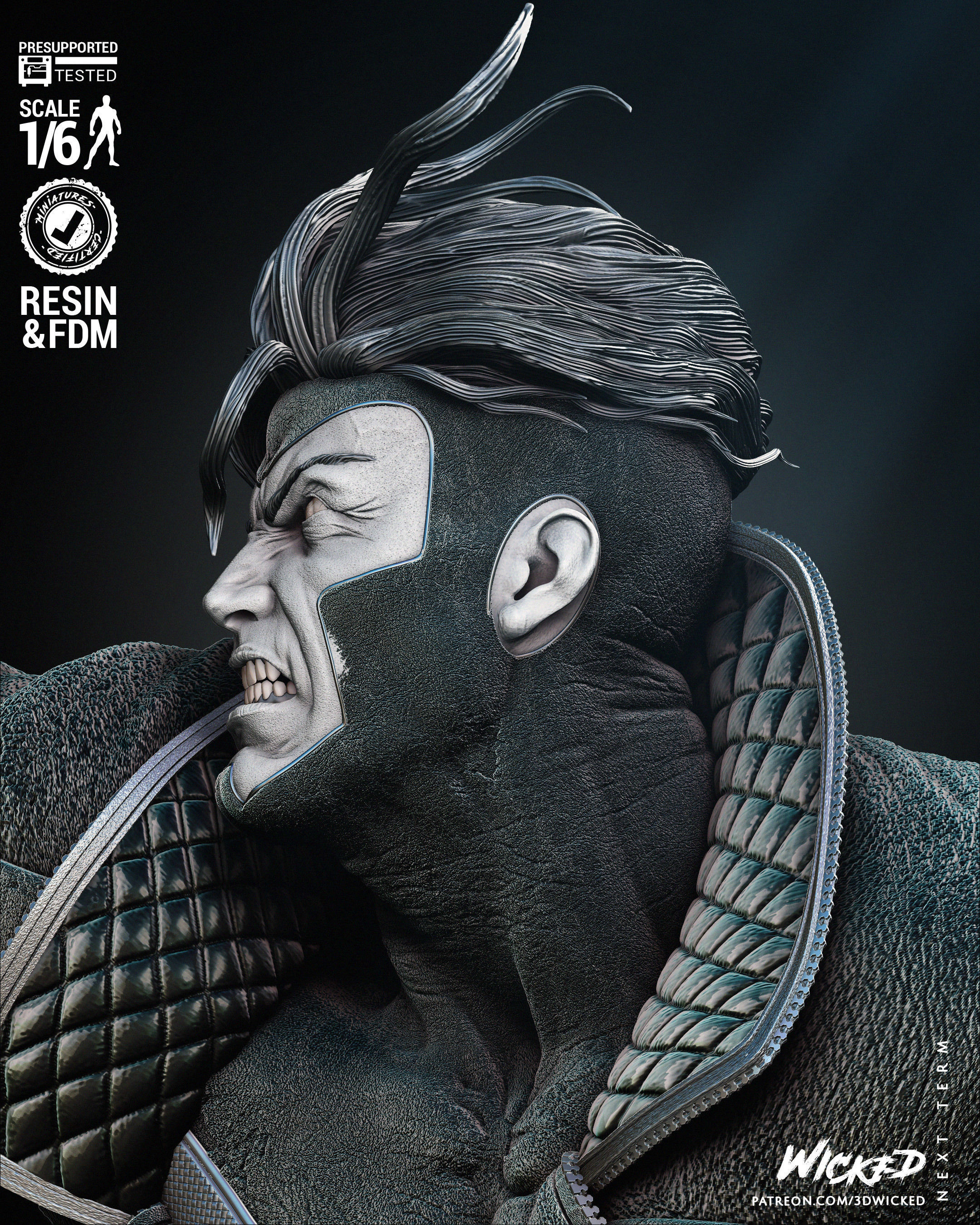 Wicked Marvel Havok Sculpture  3D print model_20