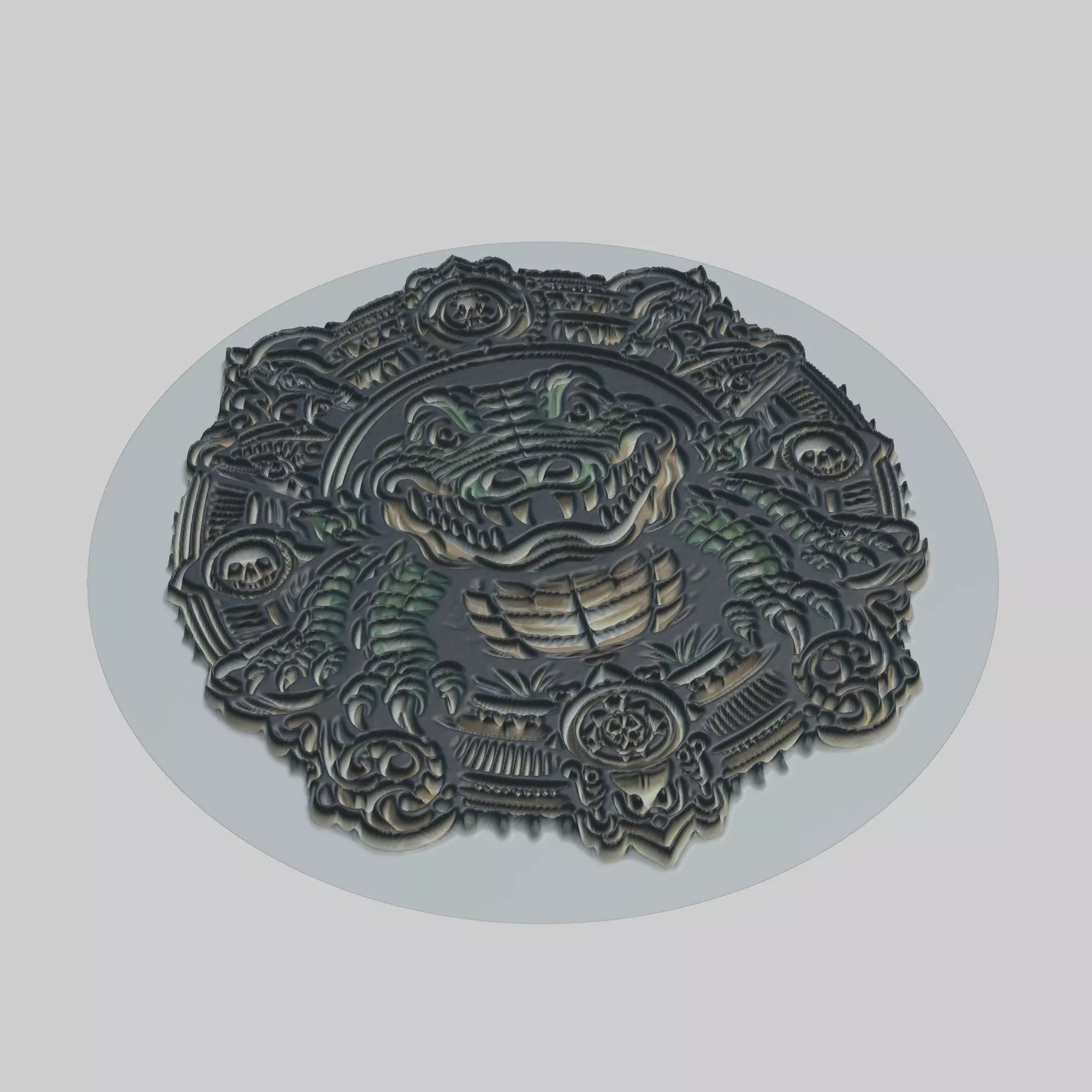 Alligator Animal 3D print model_0