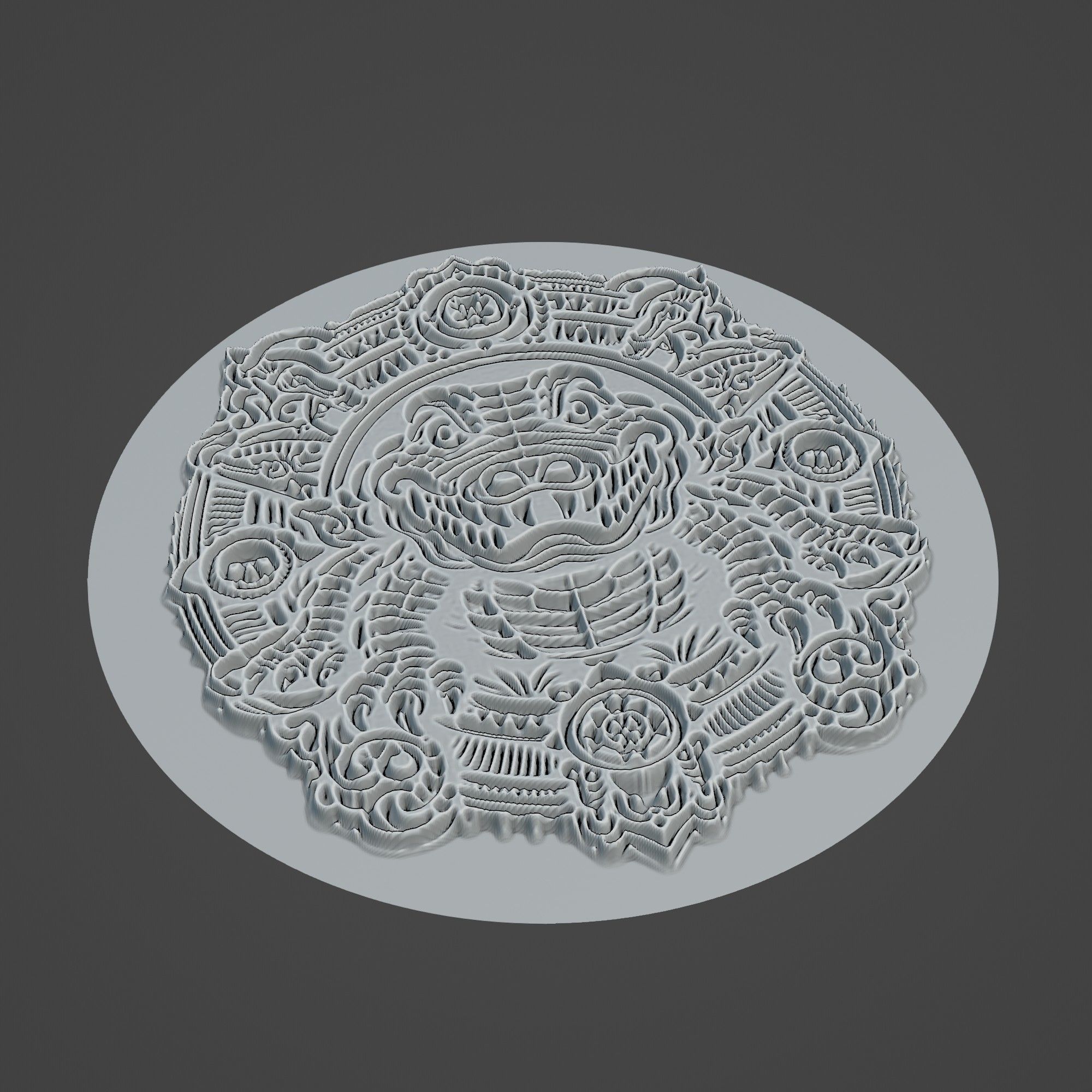Alligator Animal 3D print model_2