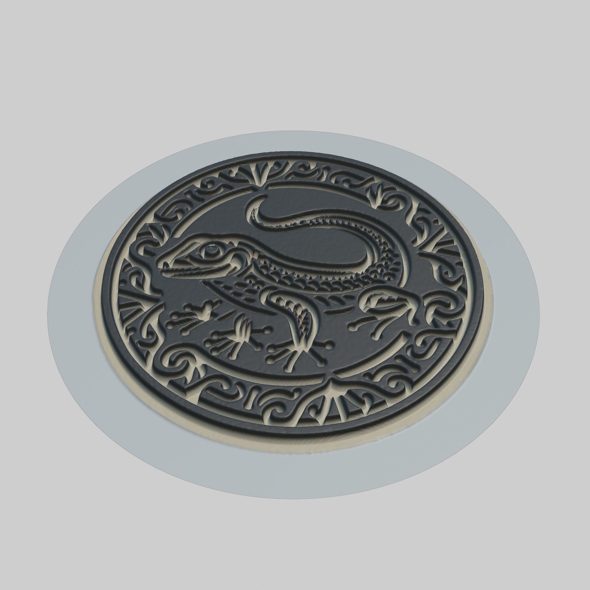 Lizard Animal 3D print model_1