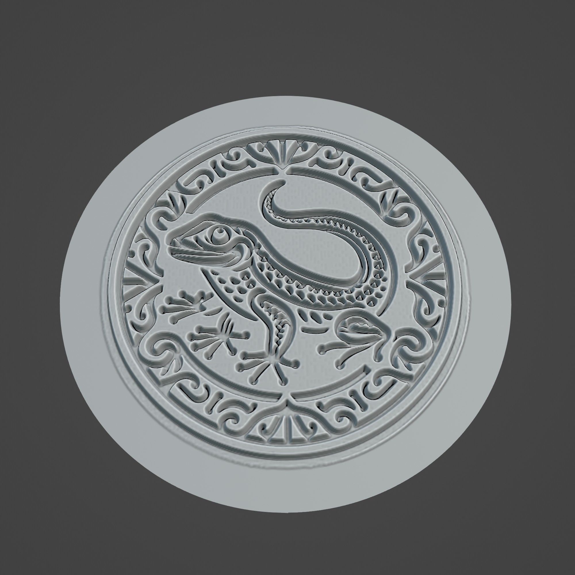 Lizard Animal 3D print model_2