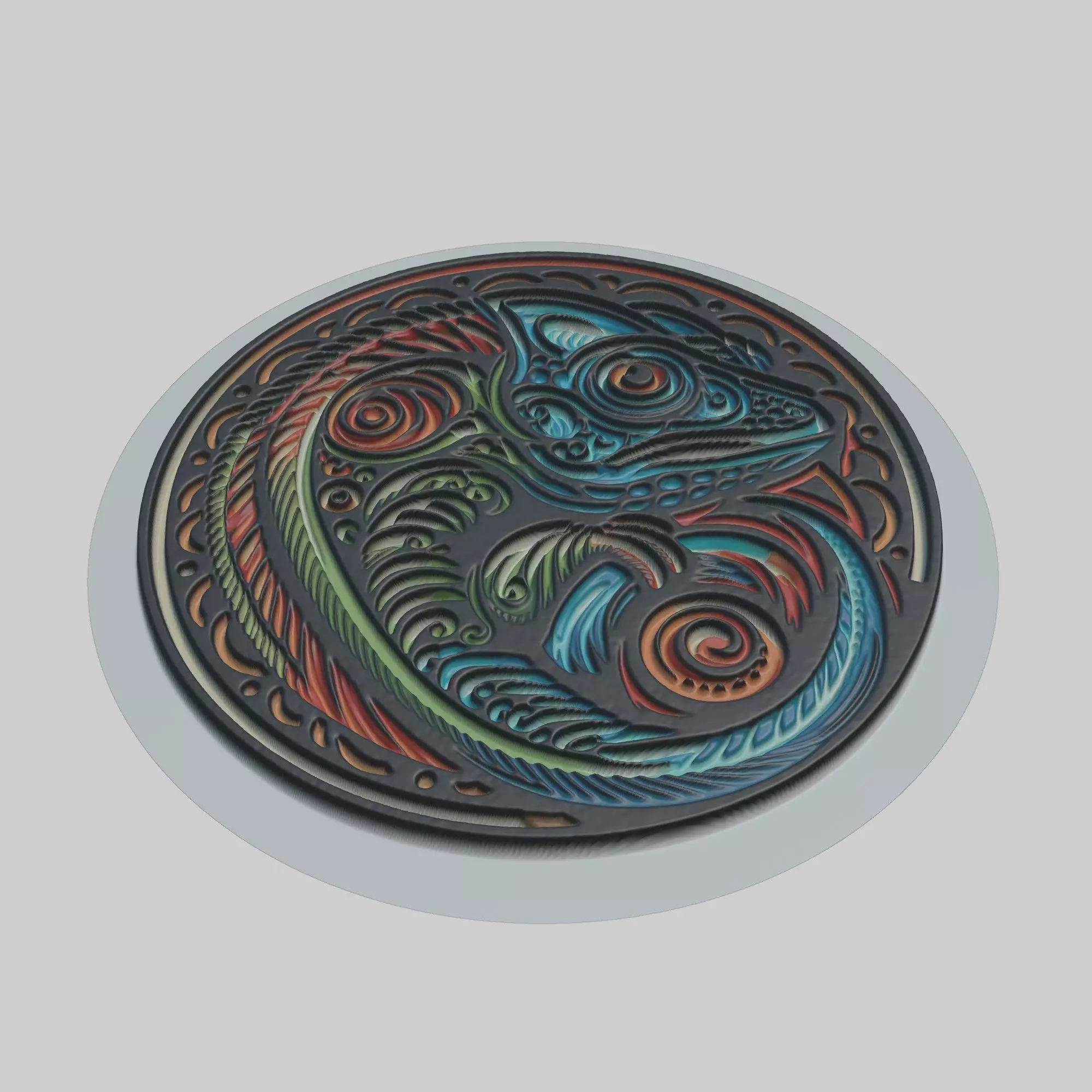 Chameleon Animal 3D print model_0