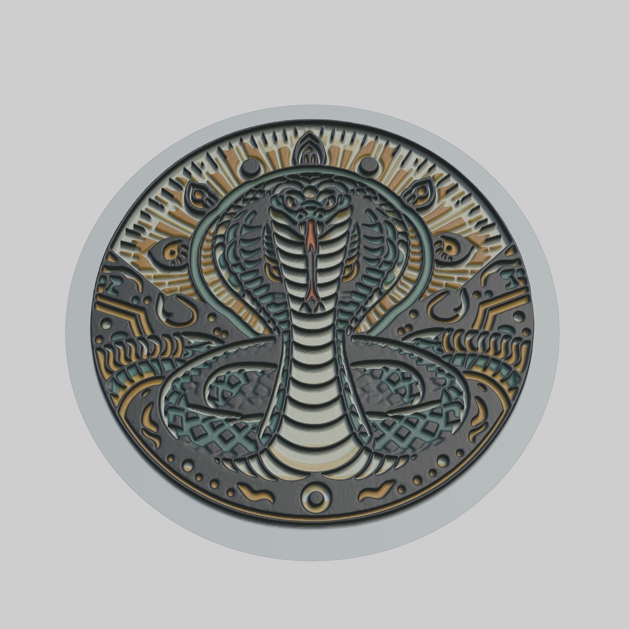 Anaconda Animal 3D print model_1