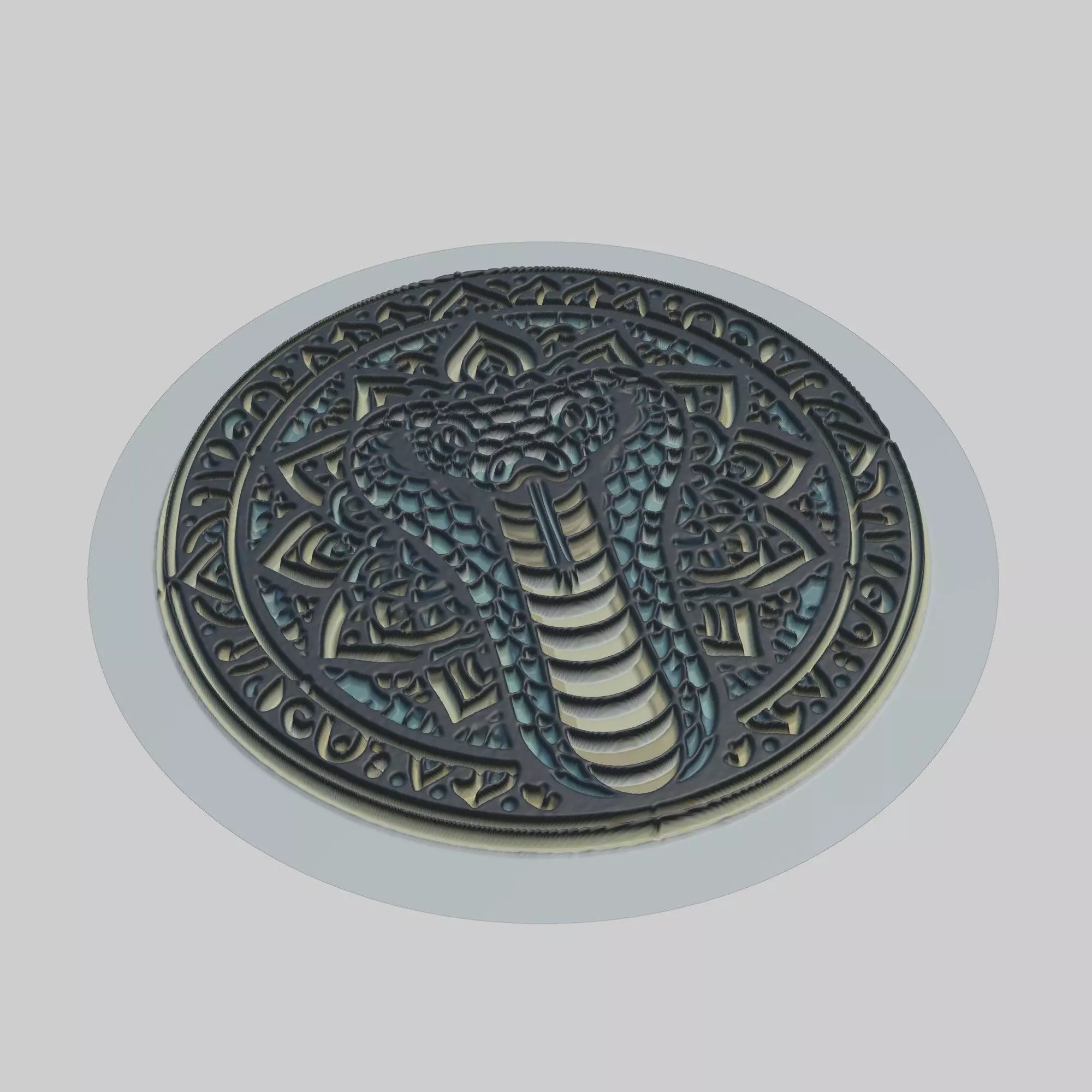 Python Animal 3D print model_0