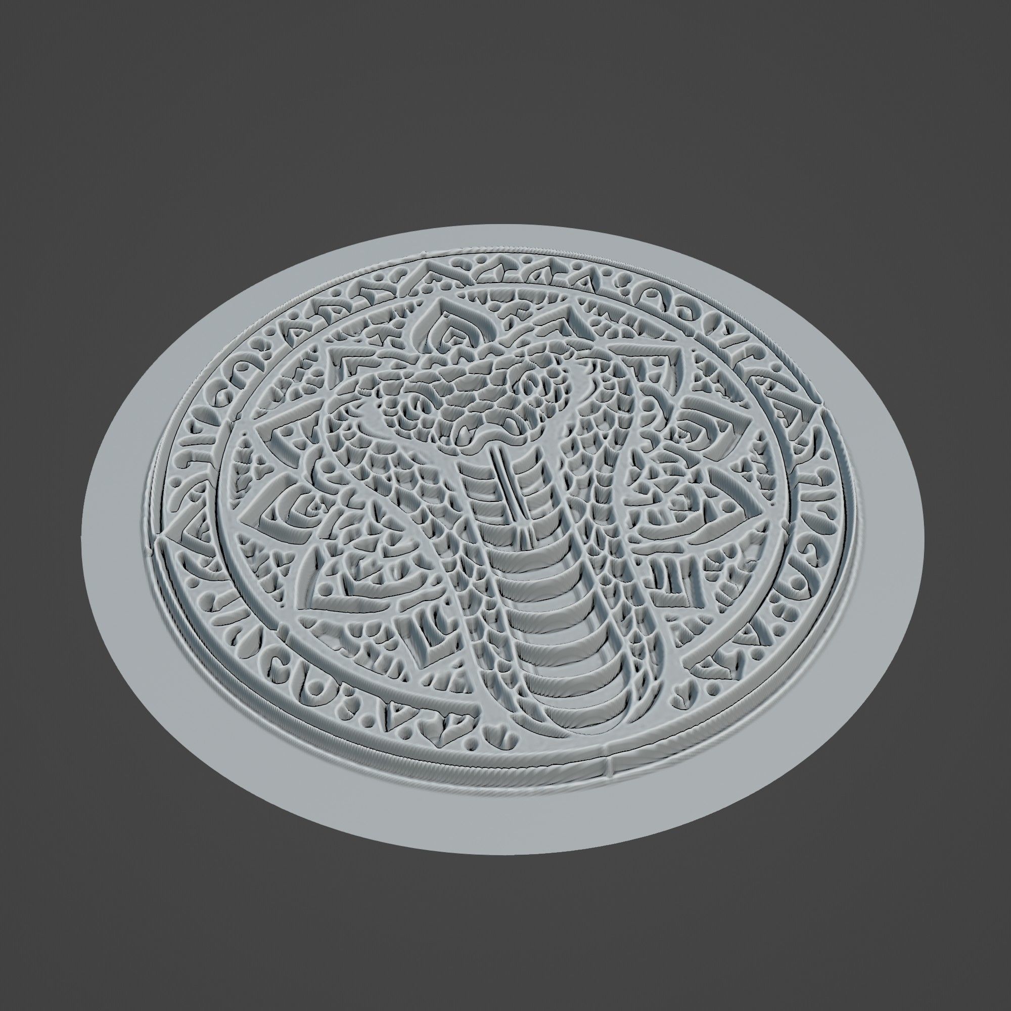 Python Animal 3D print model_2