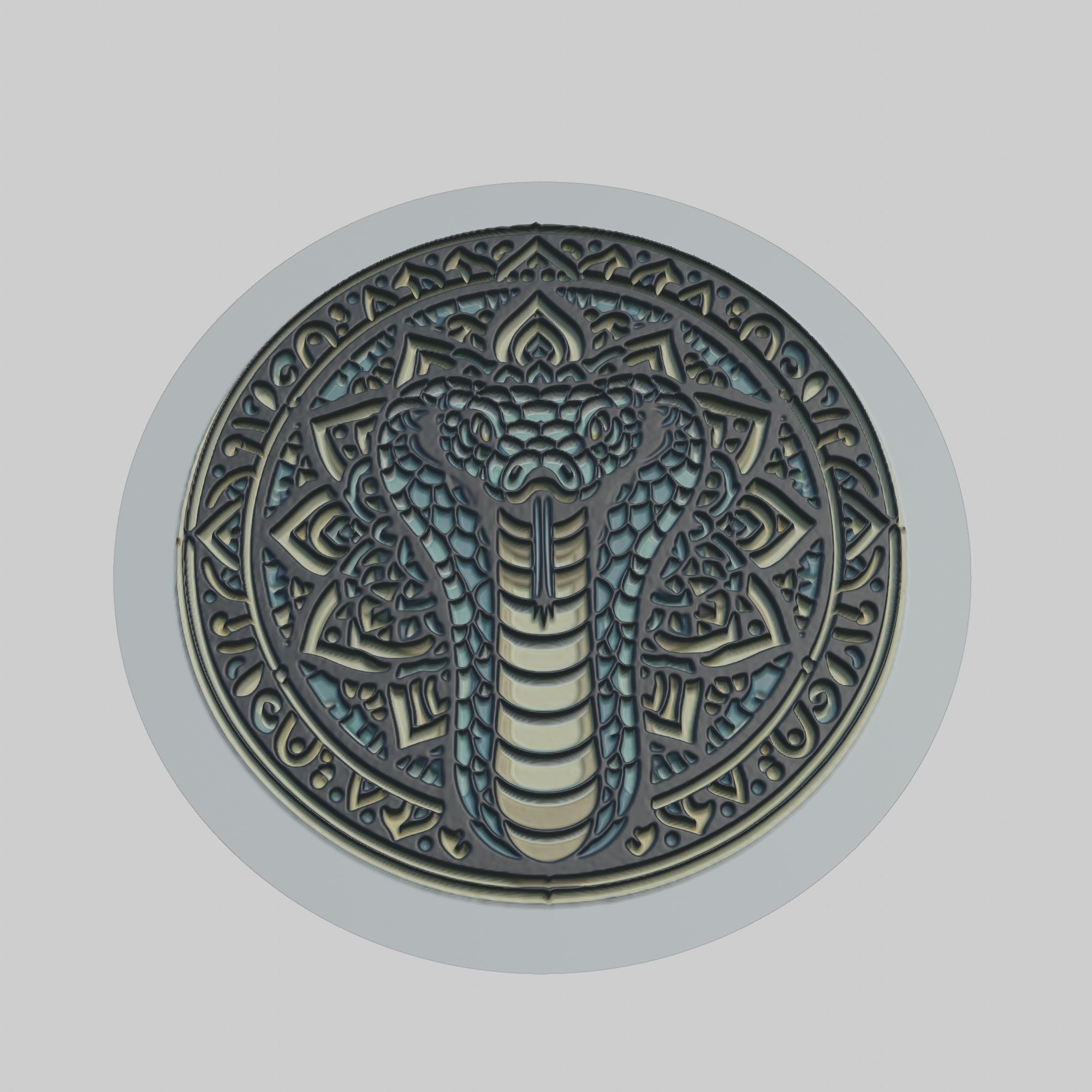 Python Animal 3D print model_1