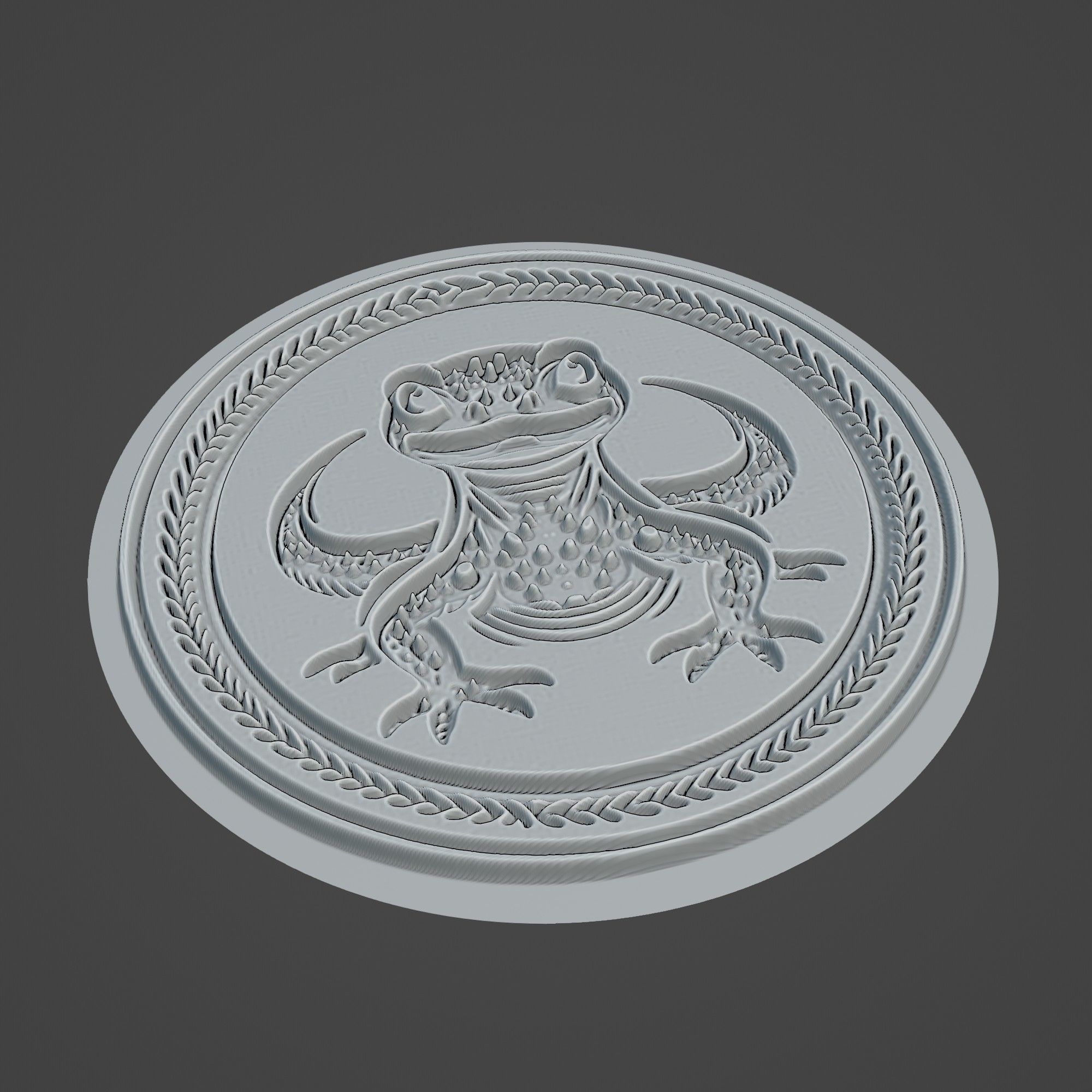 Salamander Animal 3D print model_2