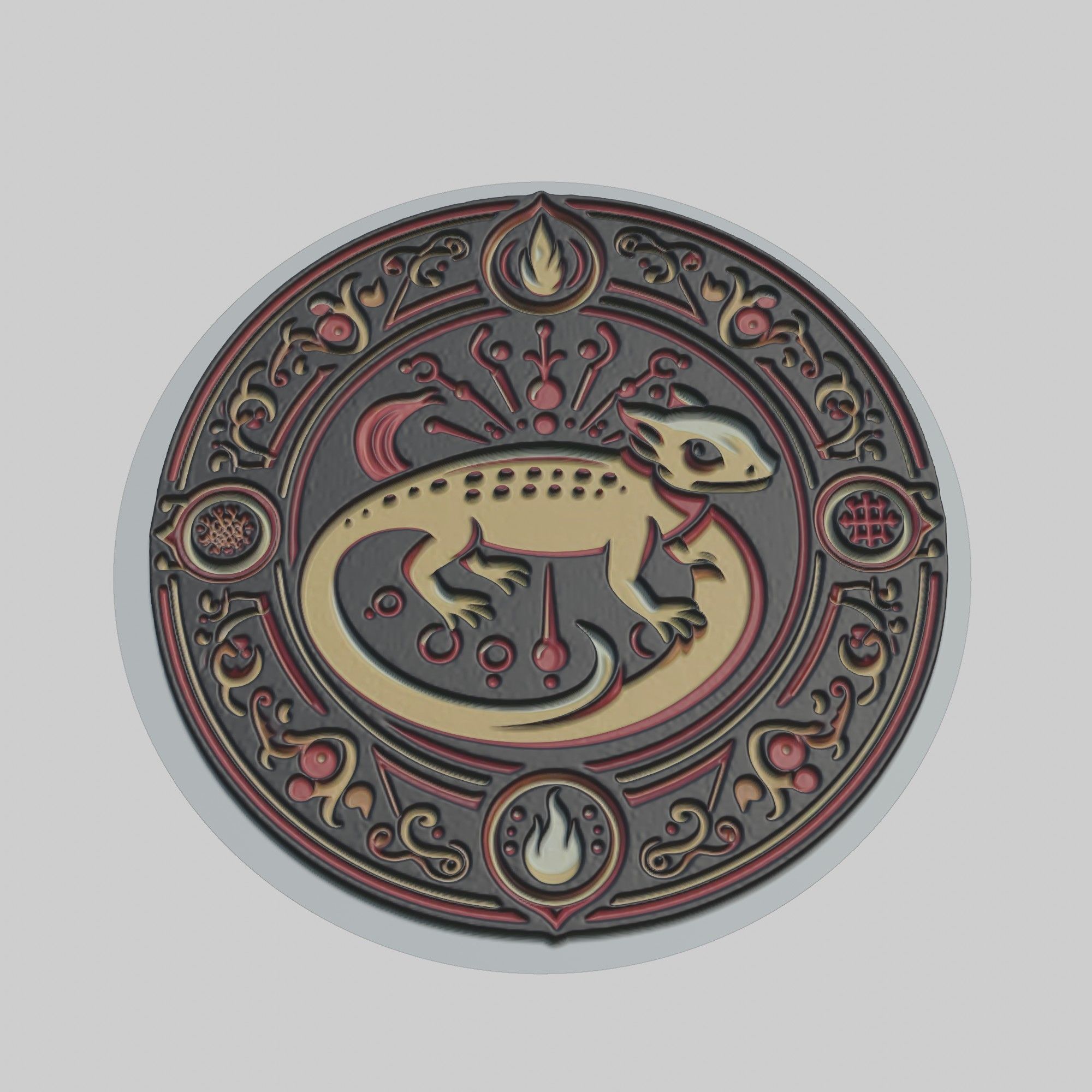 Salamander Animal 3D print model_1