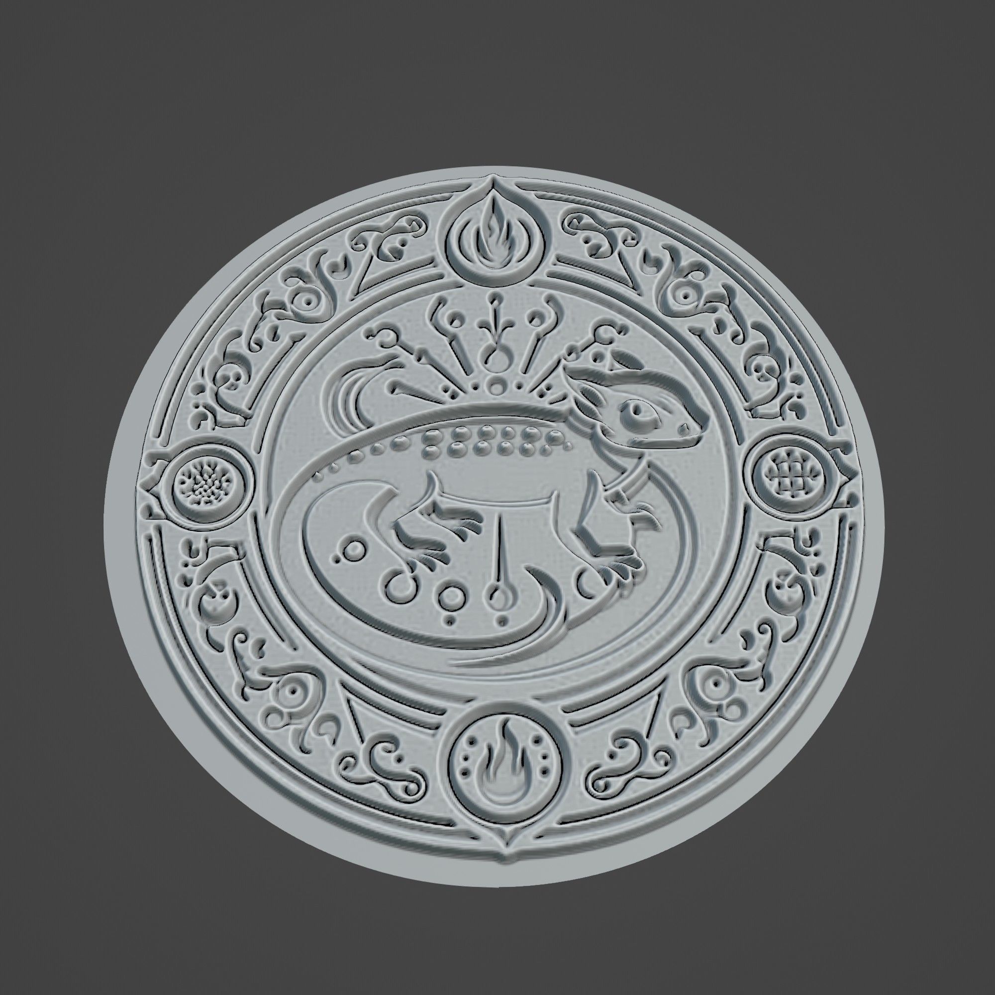 Salamander Animal 3D print model_3