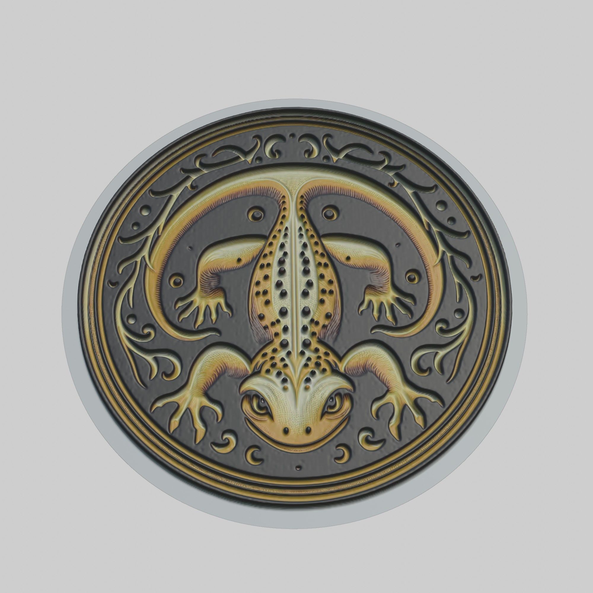 Salamander Animal 3D print model_1