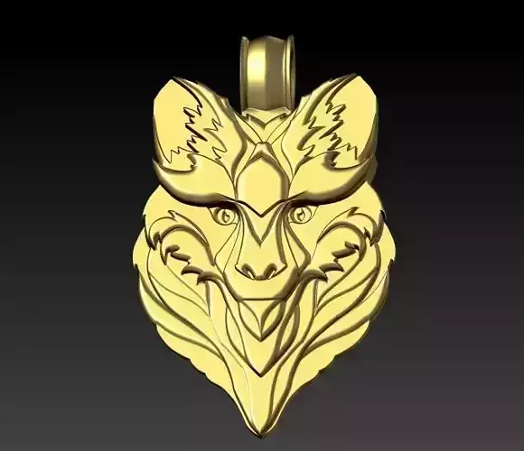 Fox Head Pendant 