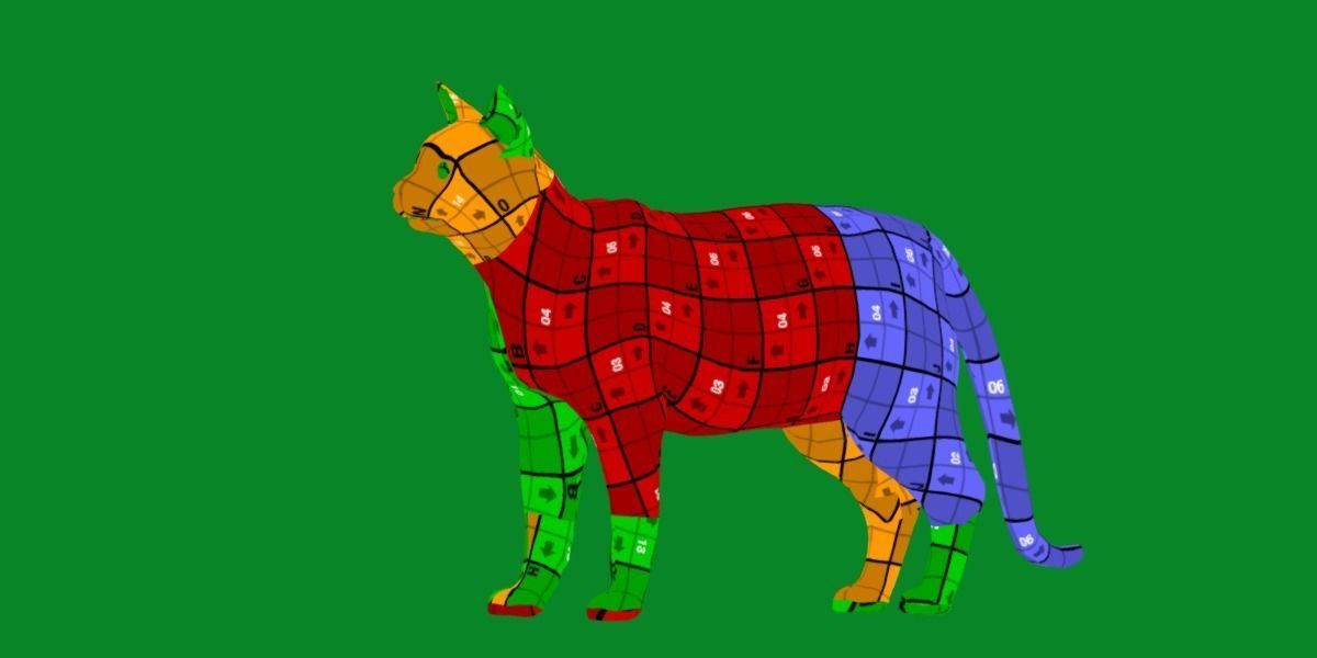 Egyptian Mau Cat Low-poly 3D model_15