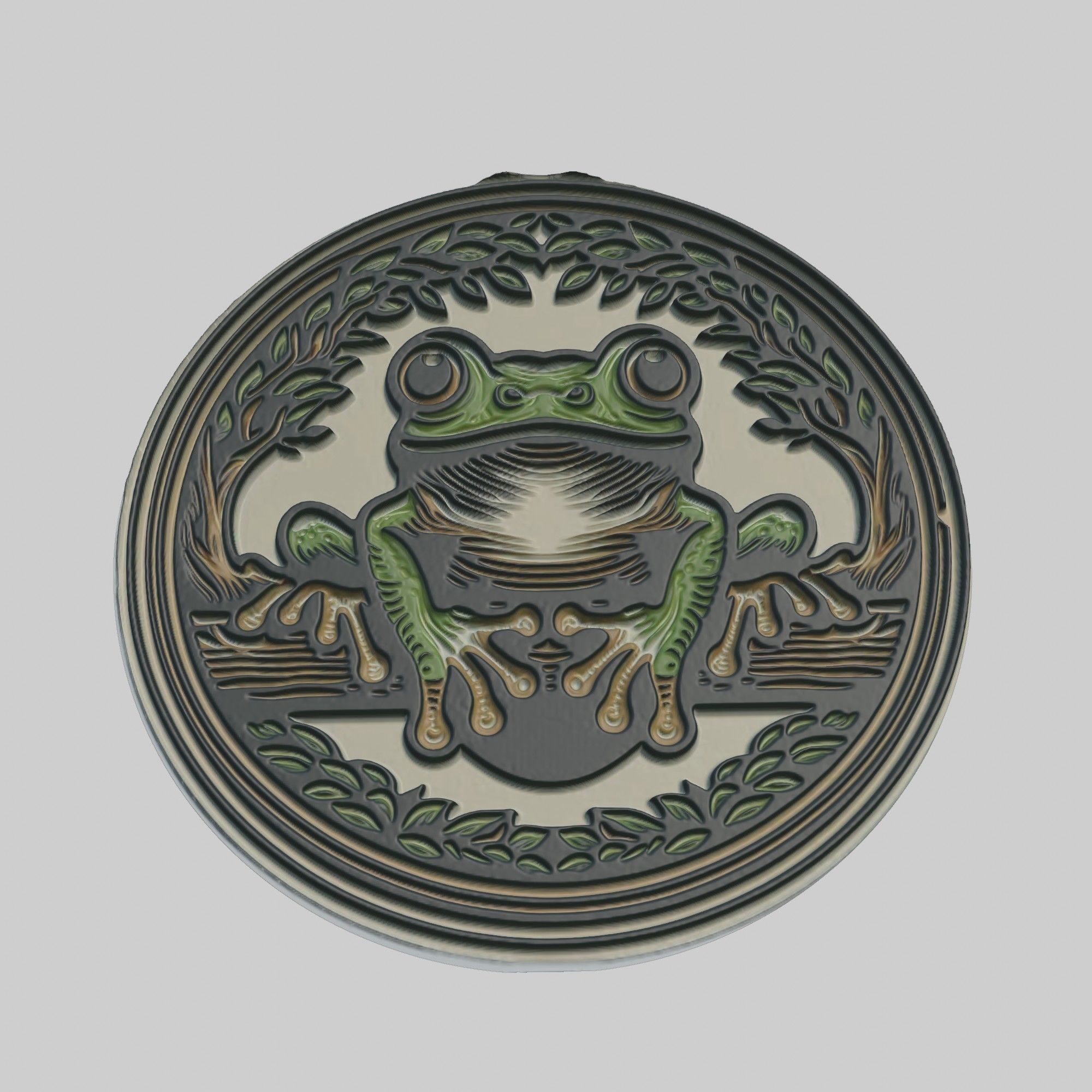 Tree Frog Animal 3D print model_1