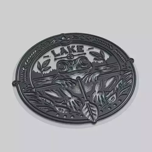 Pond Frog Animal 3D print model