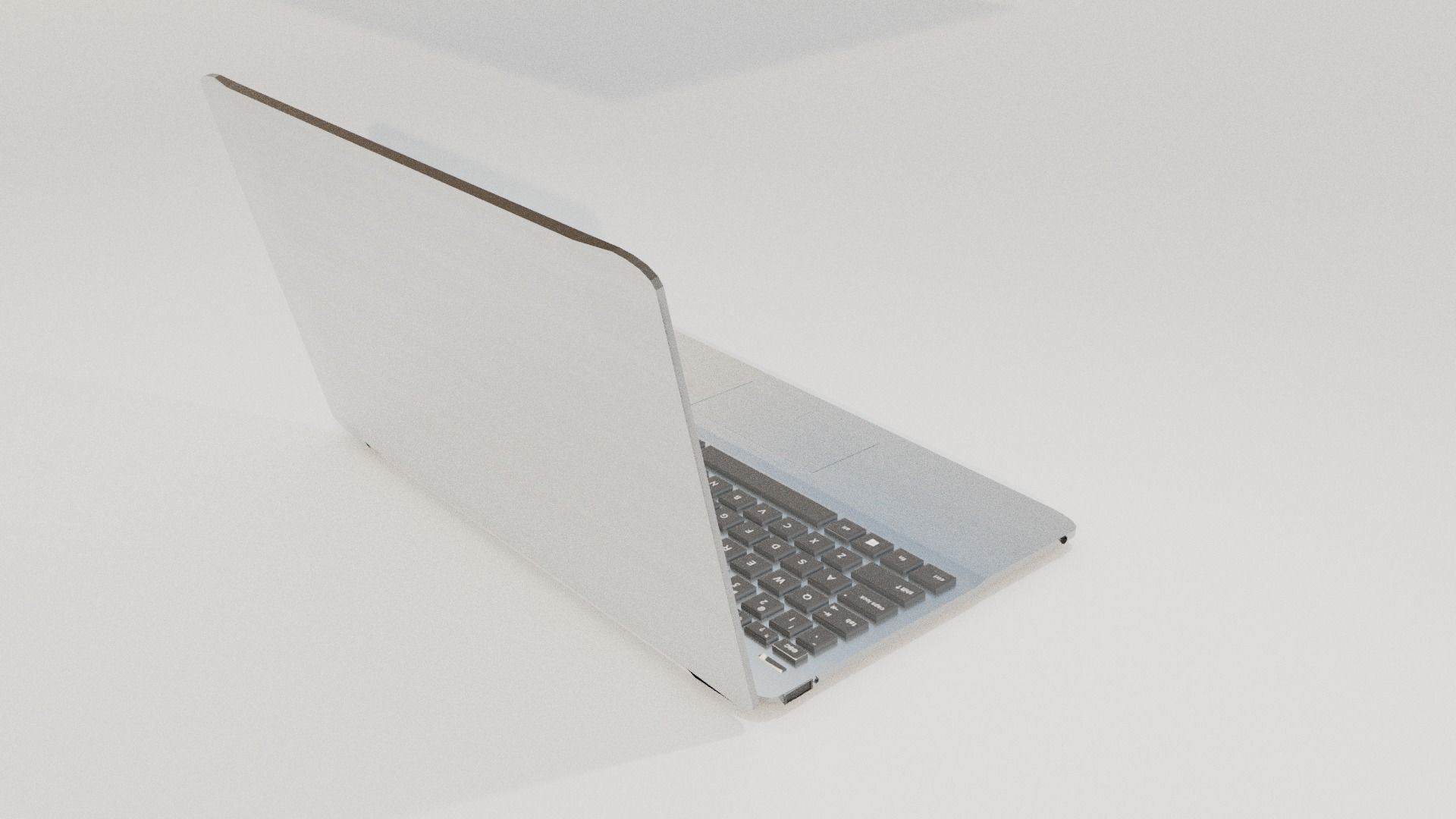 Laptop model Low-poly 3D model_2
