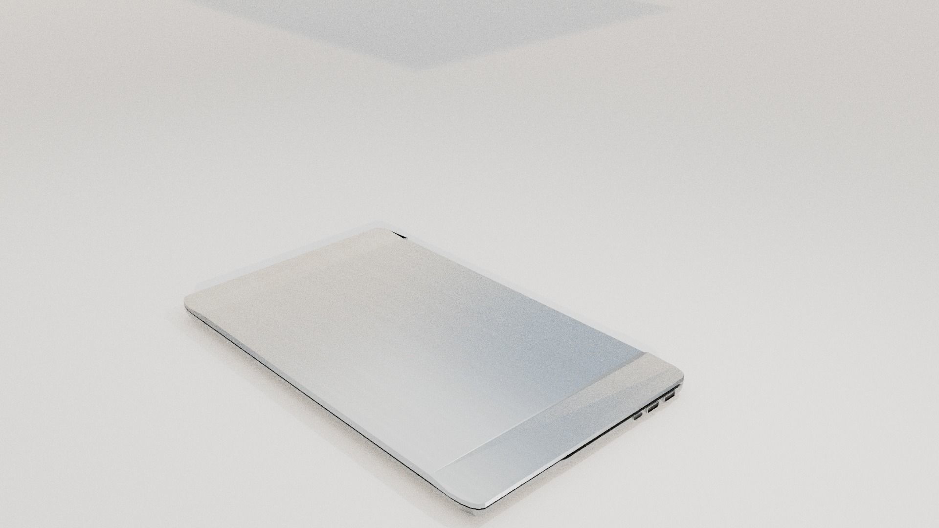 Laptop model Low-poly 3D model_4