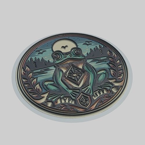 Pond Frog Animal 3D print model